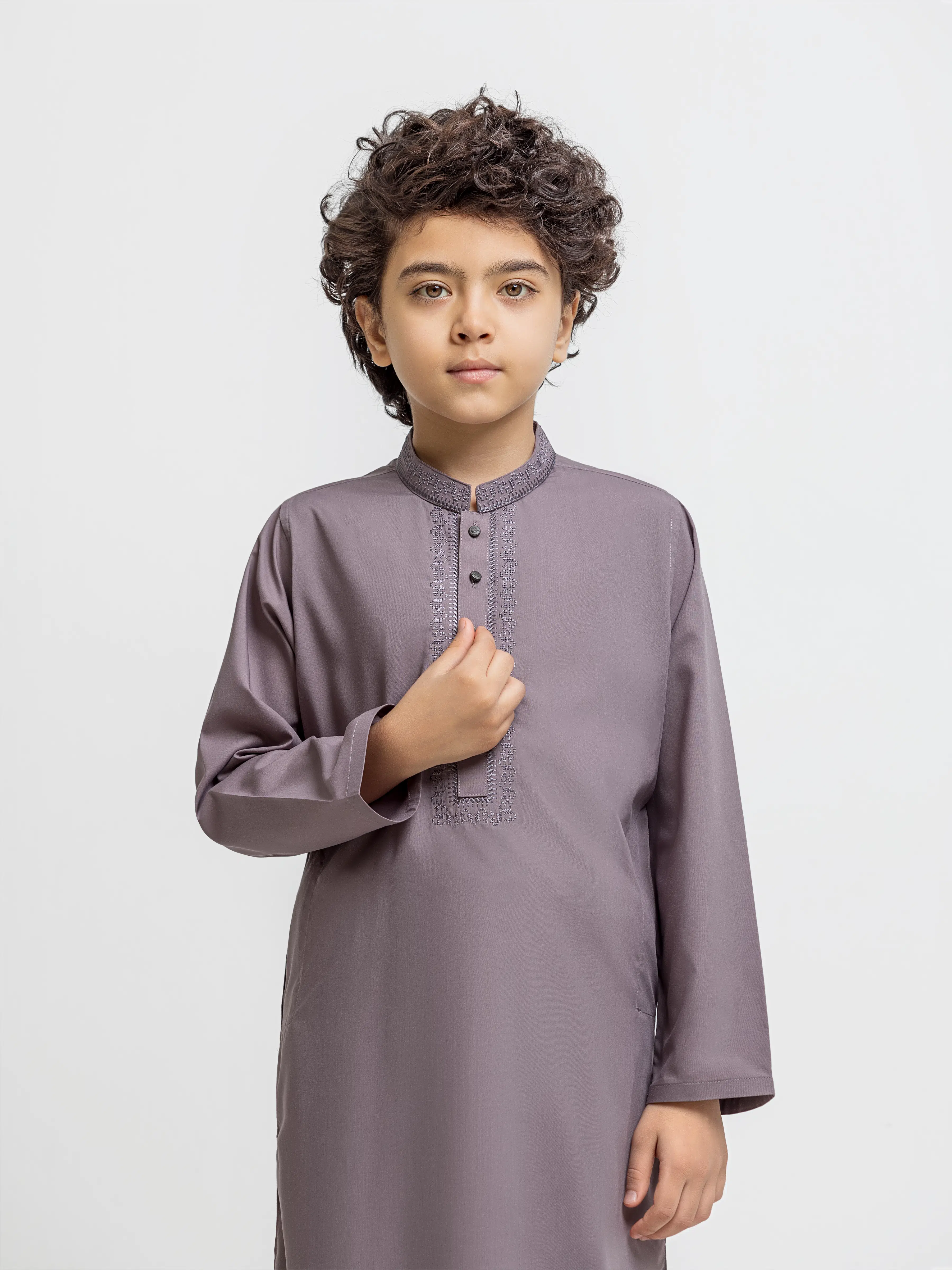 Embroidered Blended Shalwar Kameez - EBTKS5-4066 - Image 2