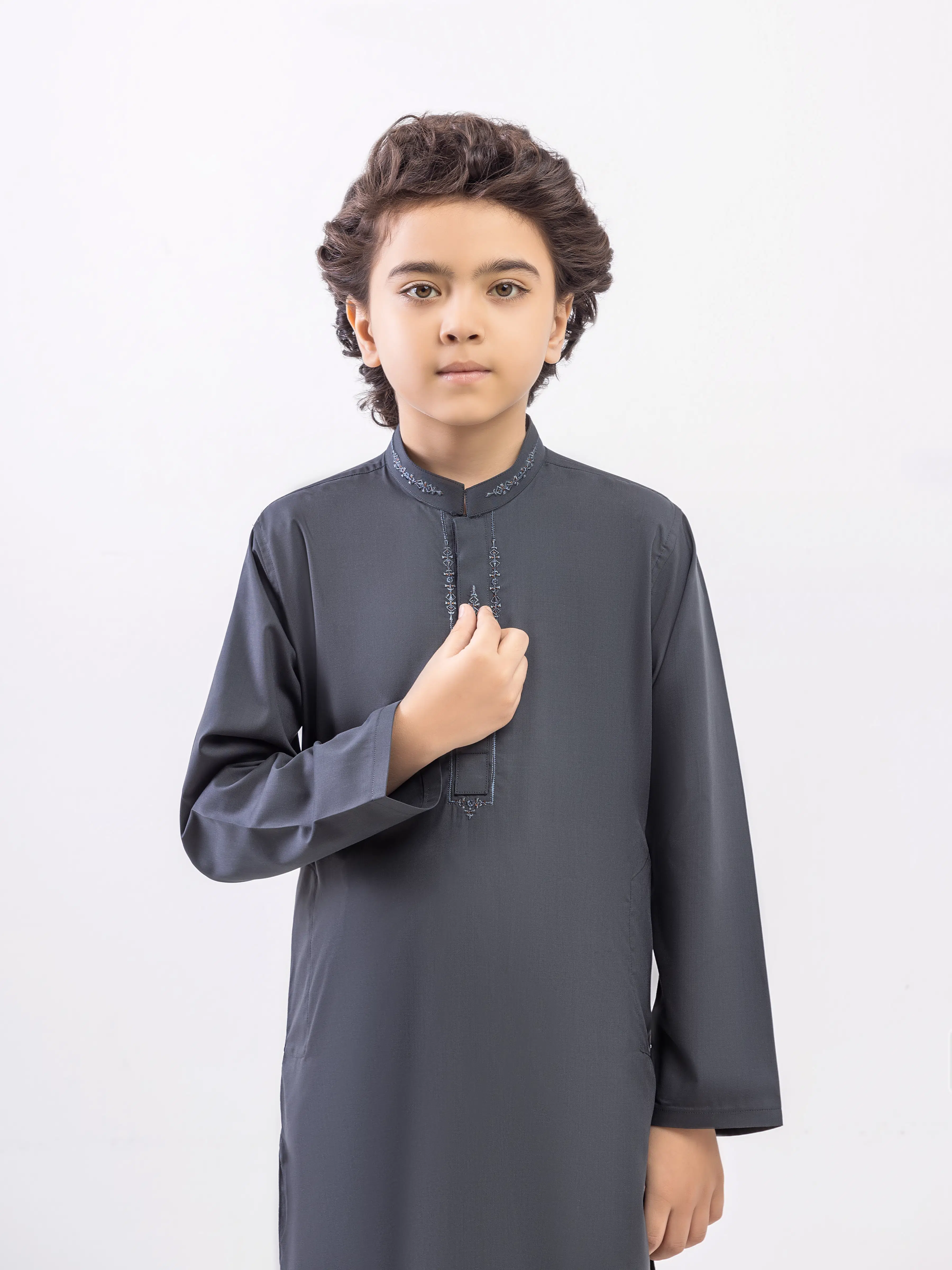Embroidered Blended Shalwar Kameez - EBTKS5-4070 - Image 2
