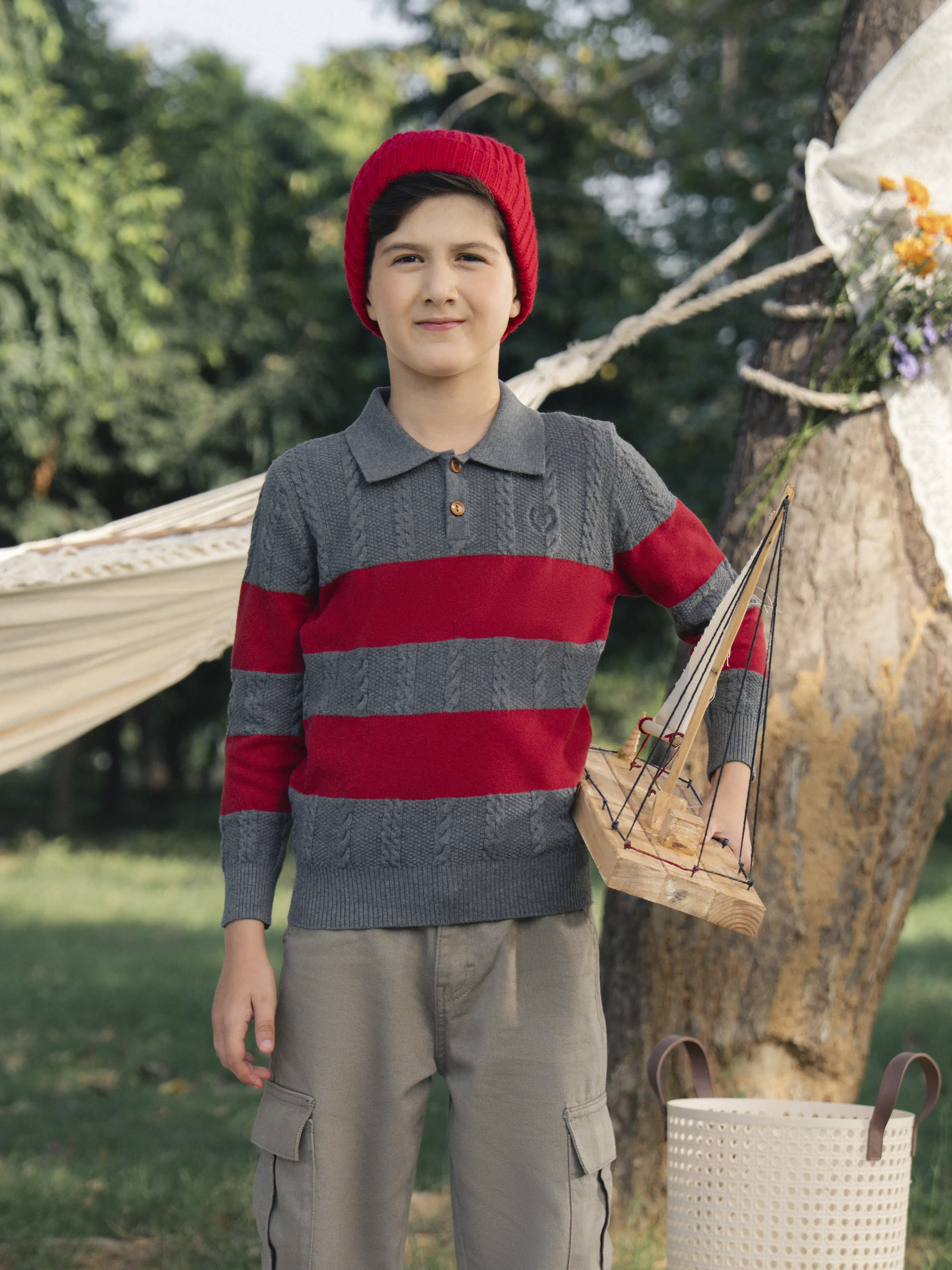 Polo Striped Sweater - EBTSWT5-009
