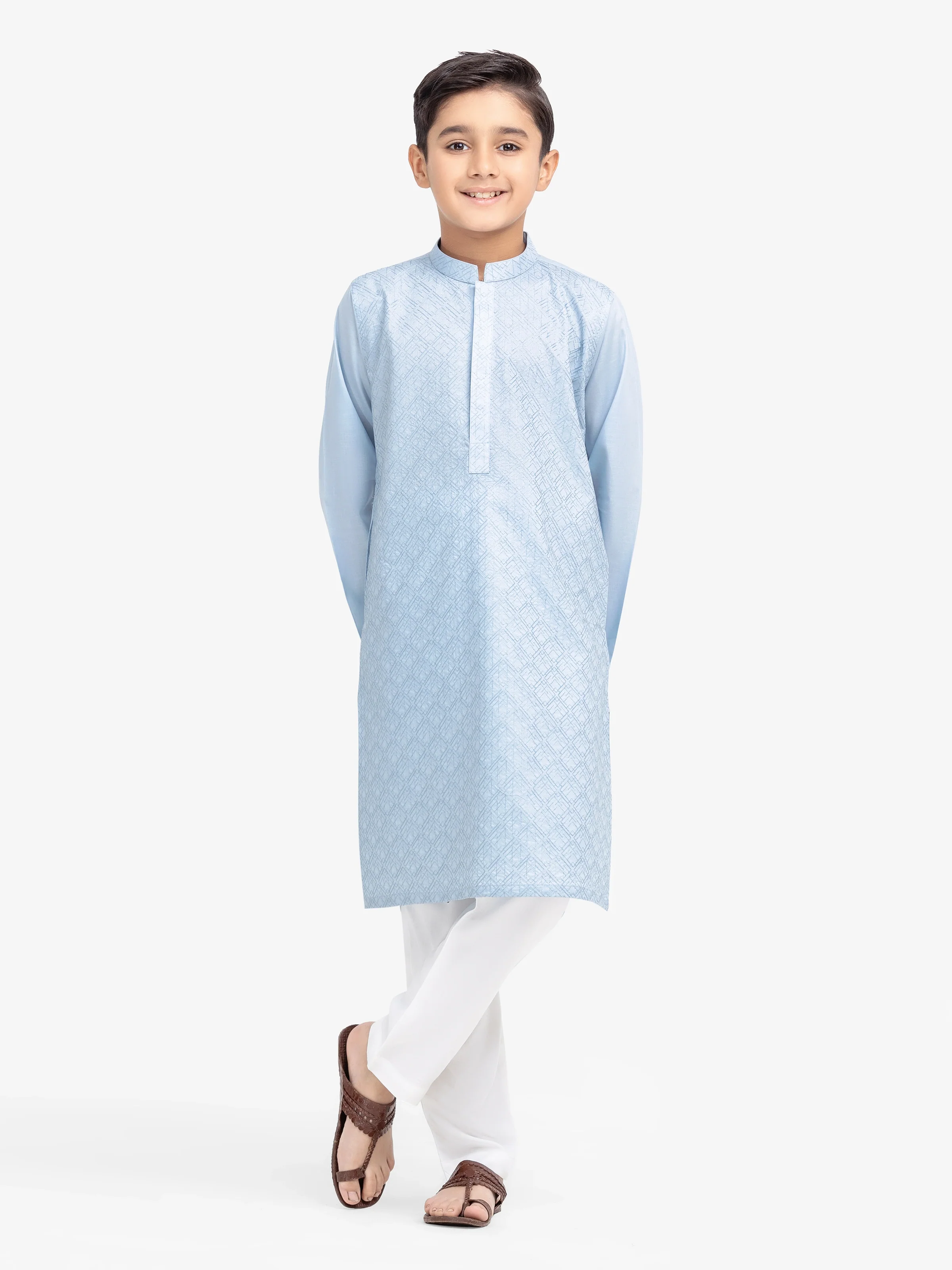 Embroidered Cambric Kurta - EBTK25-4000