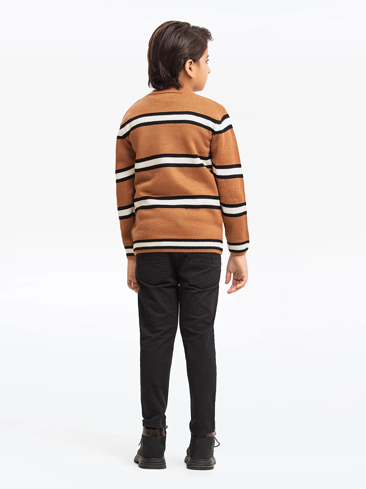 Crew Neck Striped Sweater - EBTSWT23-027 - Image 5