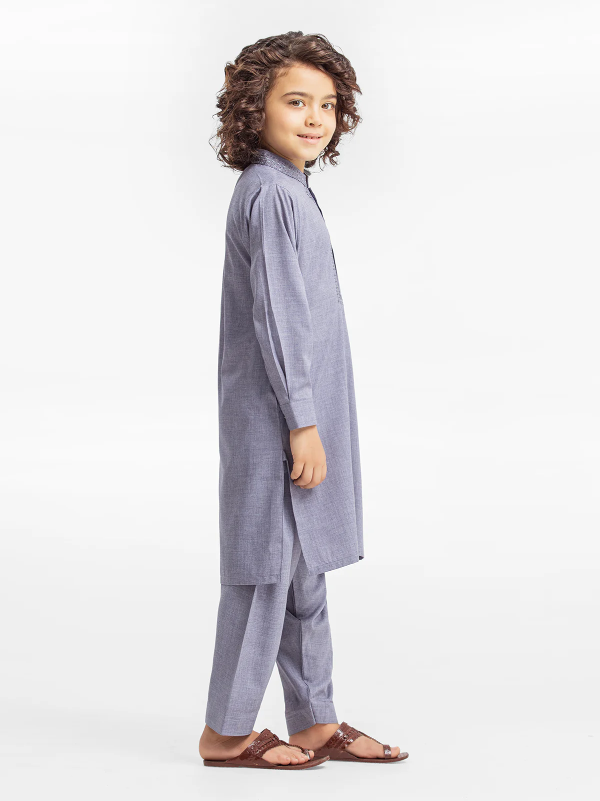 Embroidered Blended Shalwar Kameez - EBTKS24-3915 - Image 3