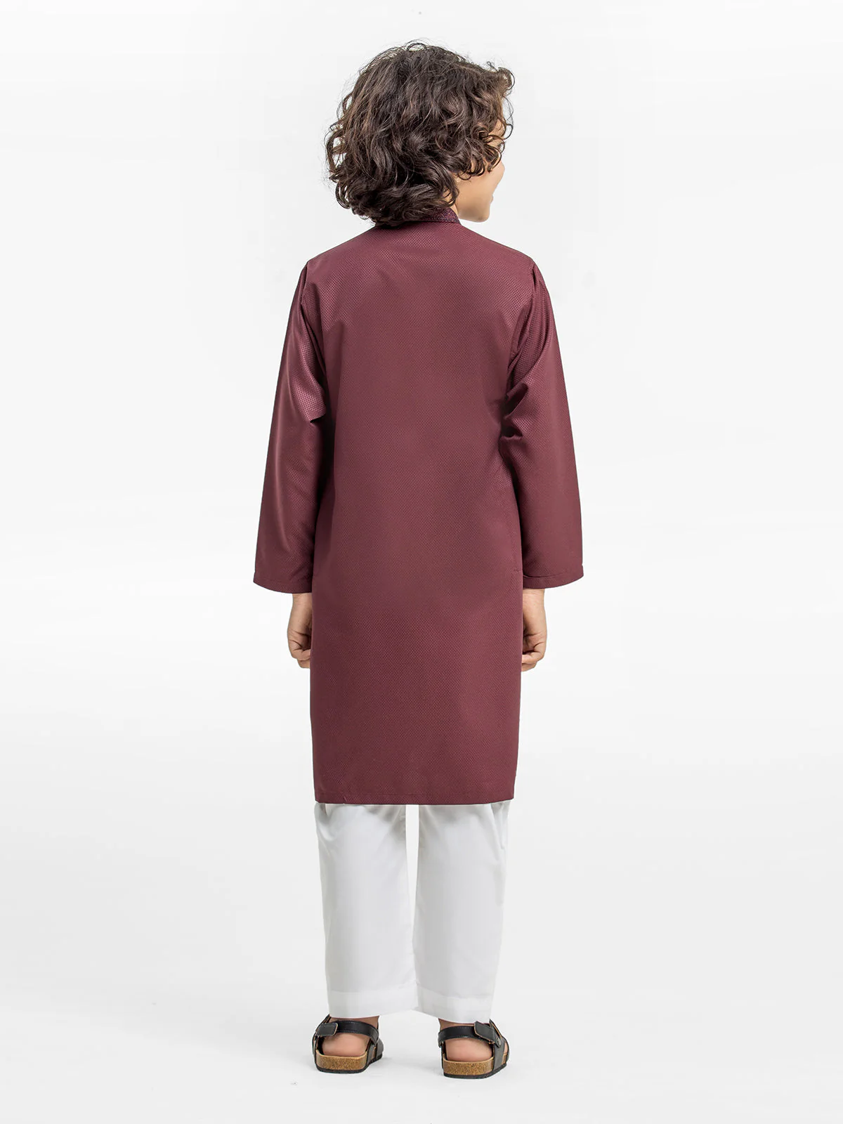 Embroidered Dobby Kurta - EBTK24-3962 - Image 5