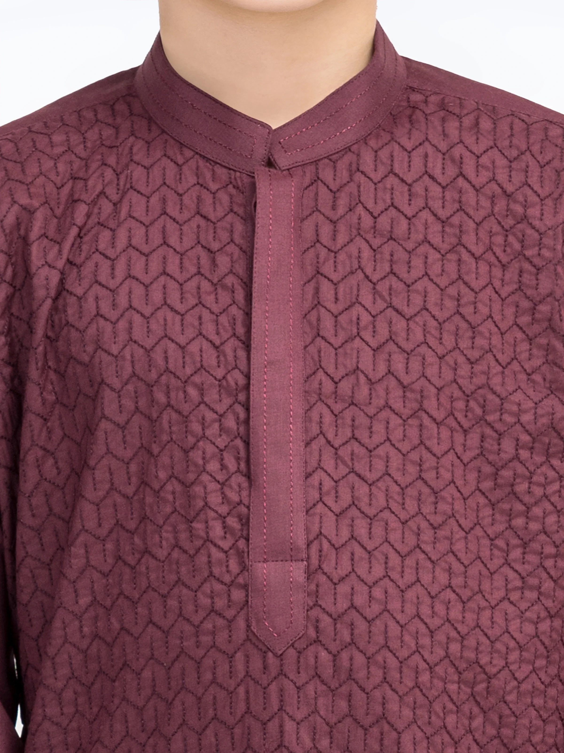 Embroidered Cotton Kurta - EBTK25-3997 - Image 3