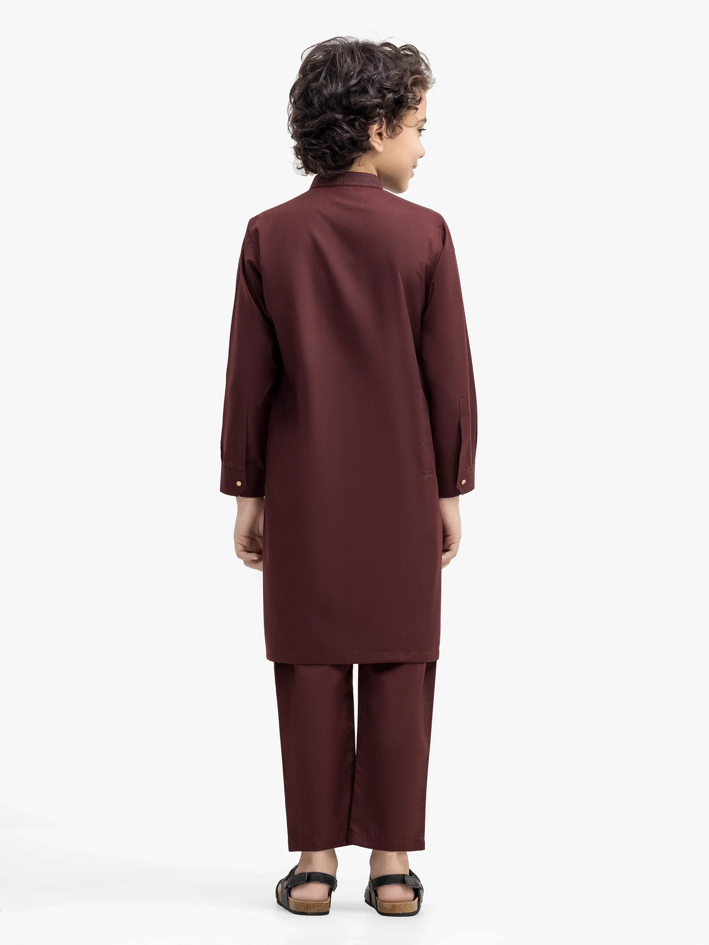 Embroidered Blended Kurta Pajama - EBTKP5-017 - Image 5