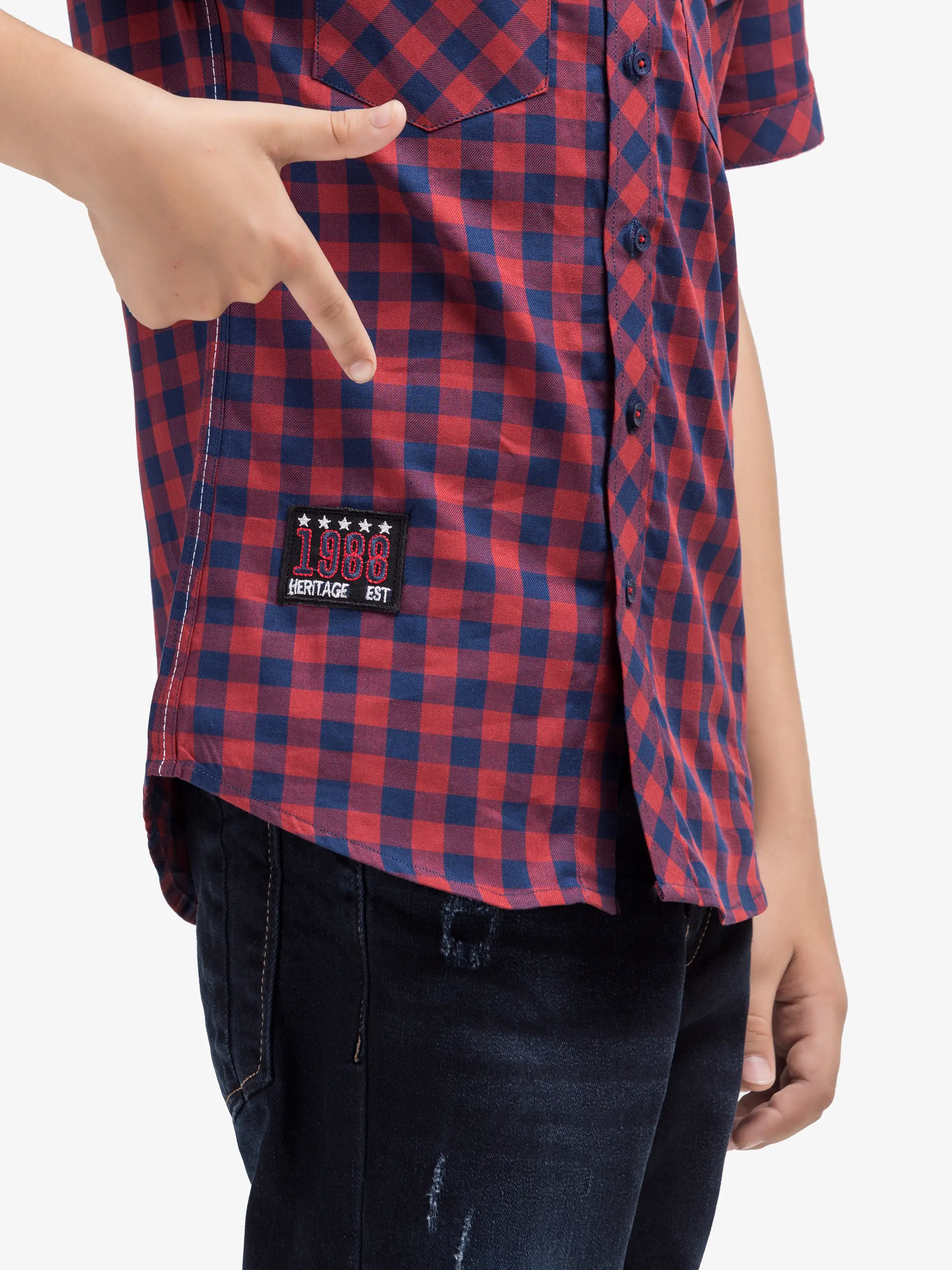 Check Shirt - EBTS5-27593 - Image 3