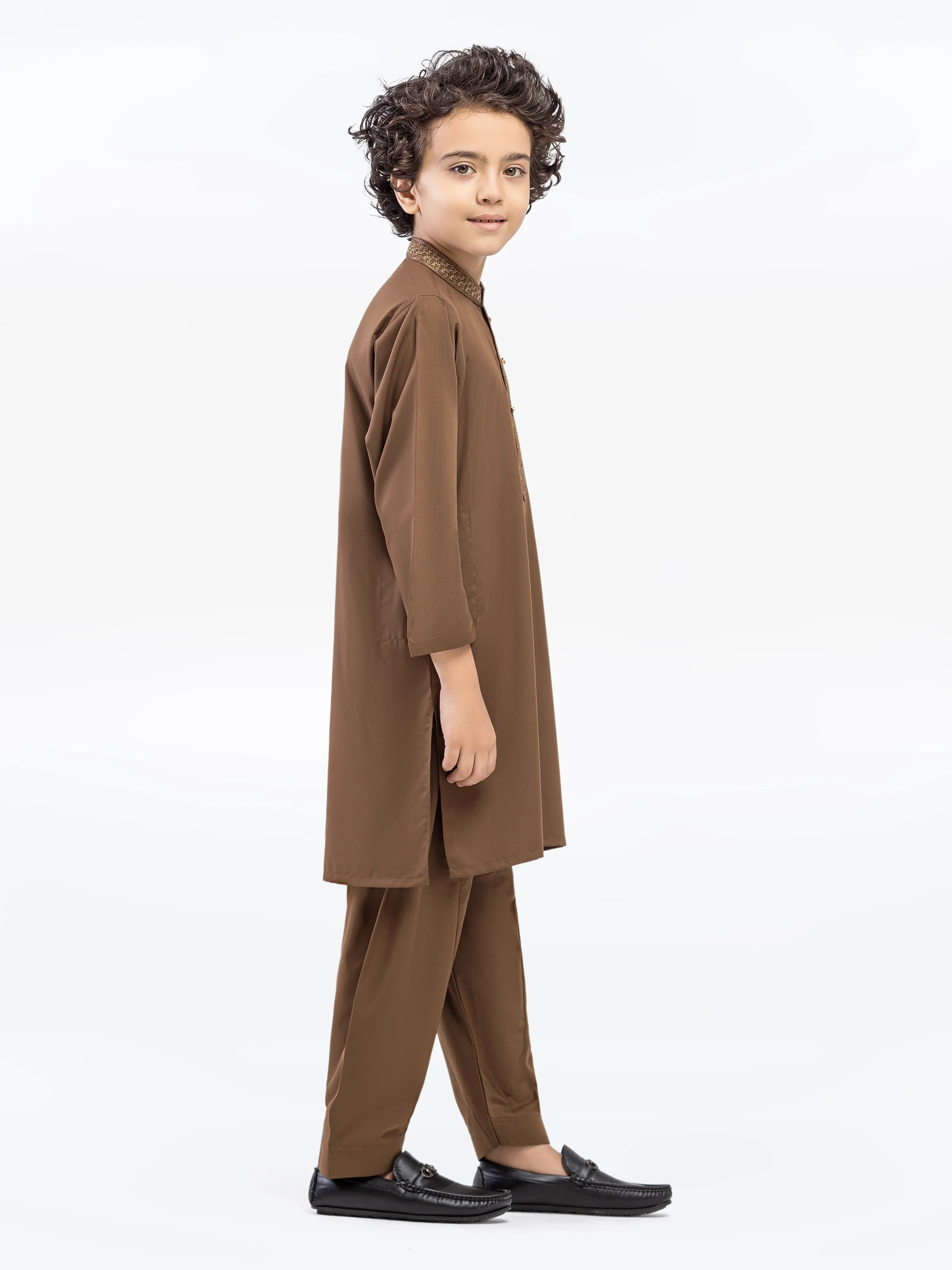 Embroidered Blended Shalwar Kameez - EBTKS5-4040 - Image 4