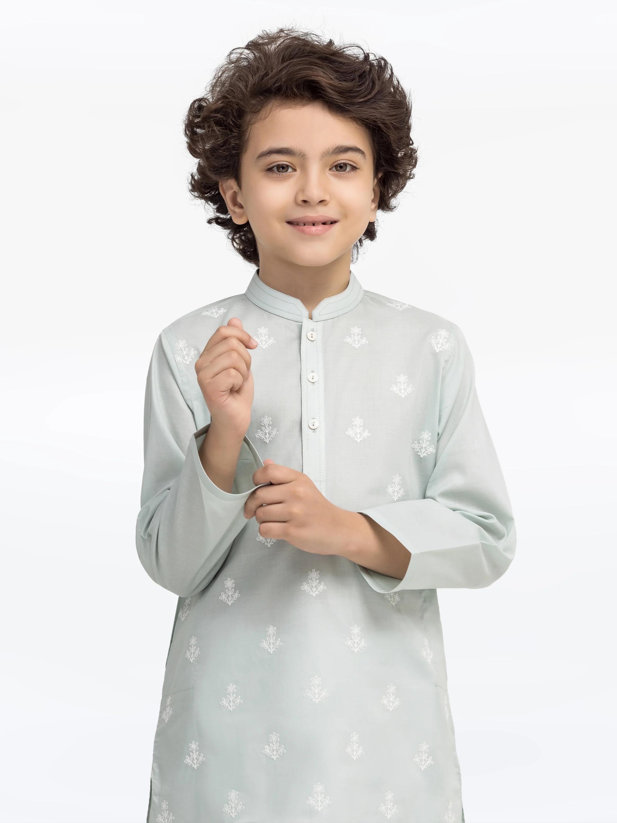 Embroidered Cotton Kurta - EBTK25-3994 - Image 2