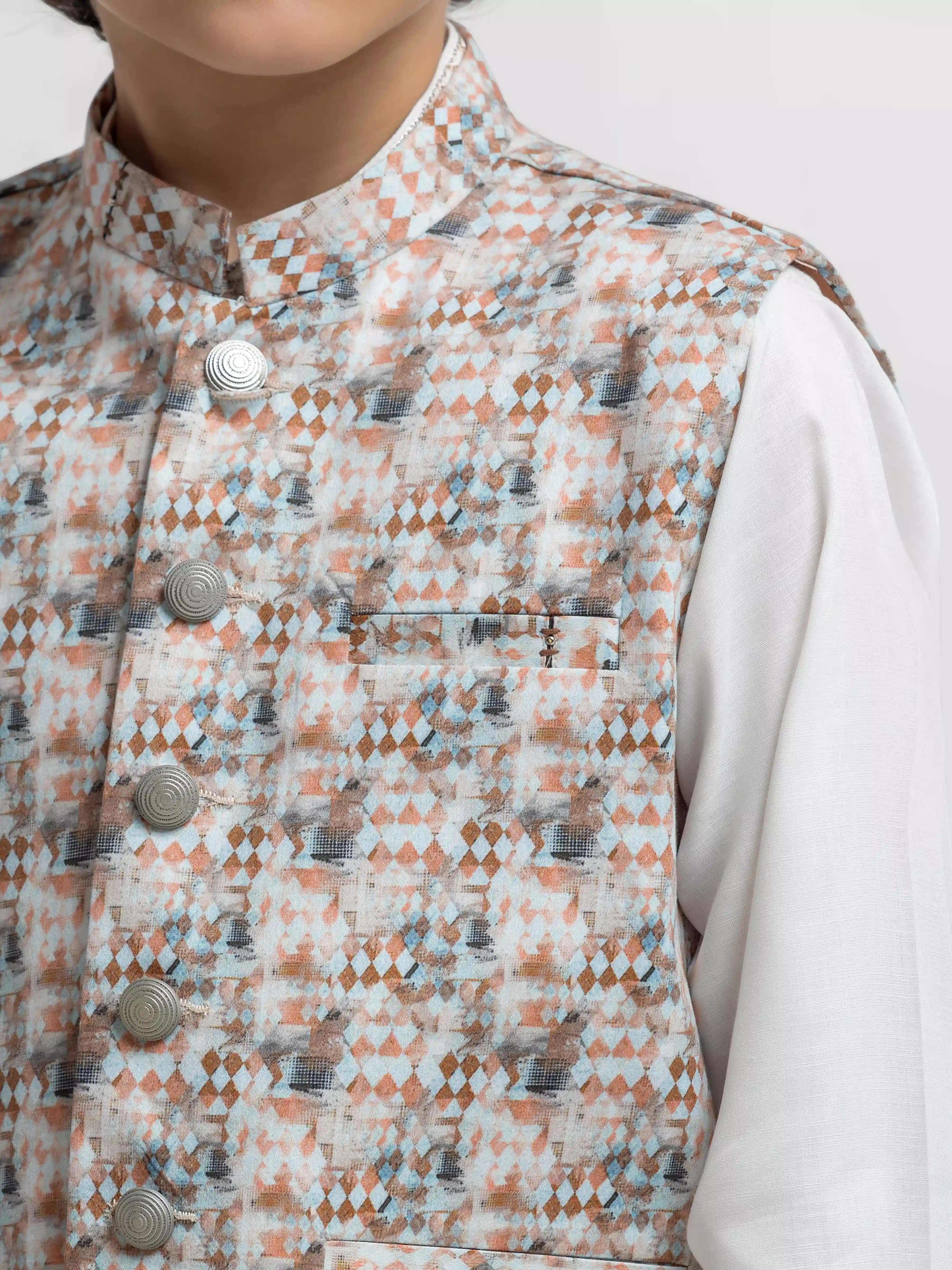 Blended Waistcoat Suit - ECBTWCS5-077 - Image 3