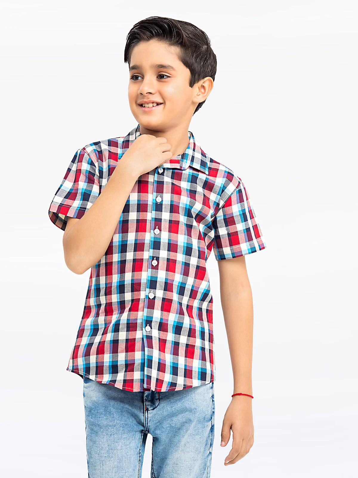 Half Sleeves Check Shirt - EBTS23-27502 - Image 4