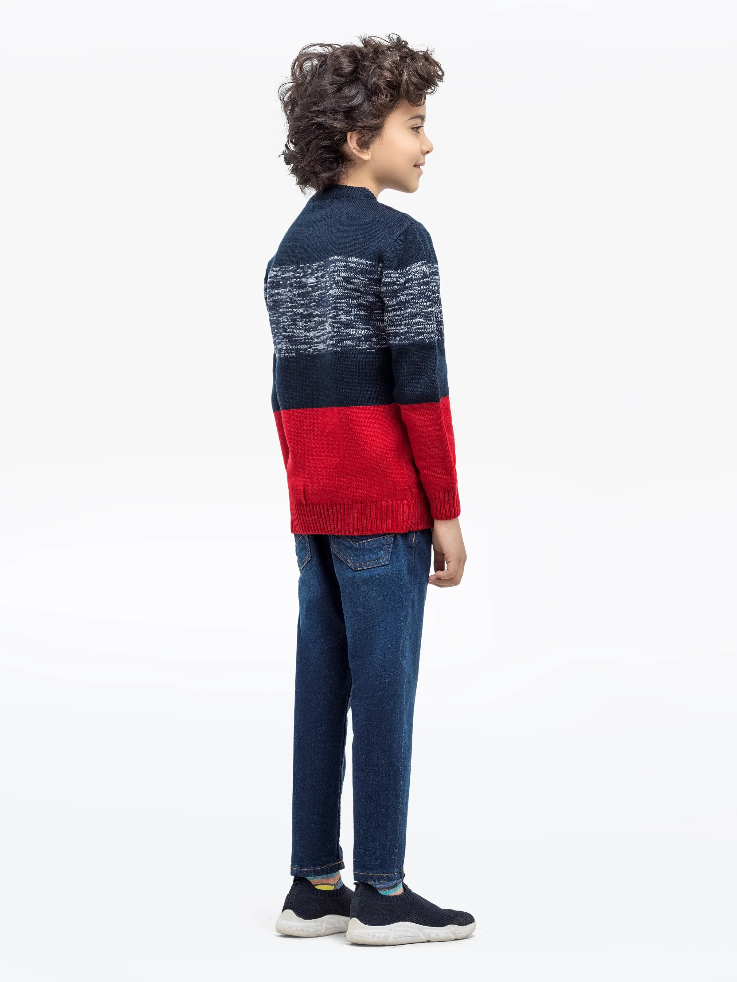 Crew Neck Cable Knit Sweater - EBTSWT24-009 - Image 5