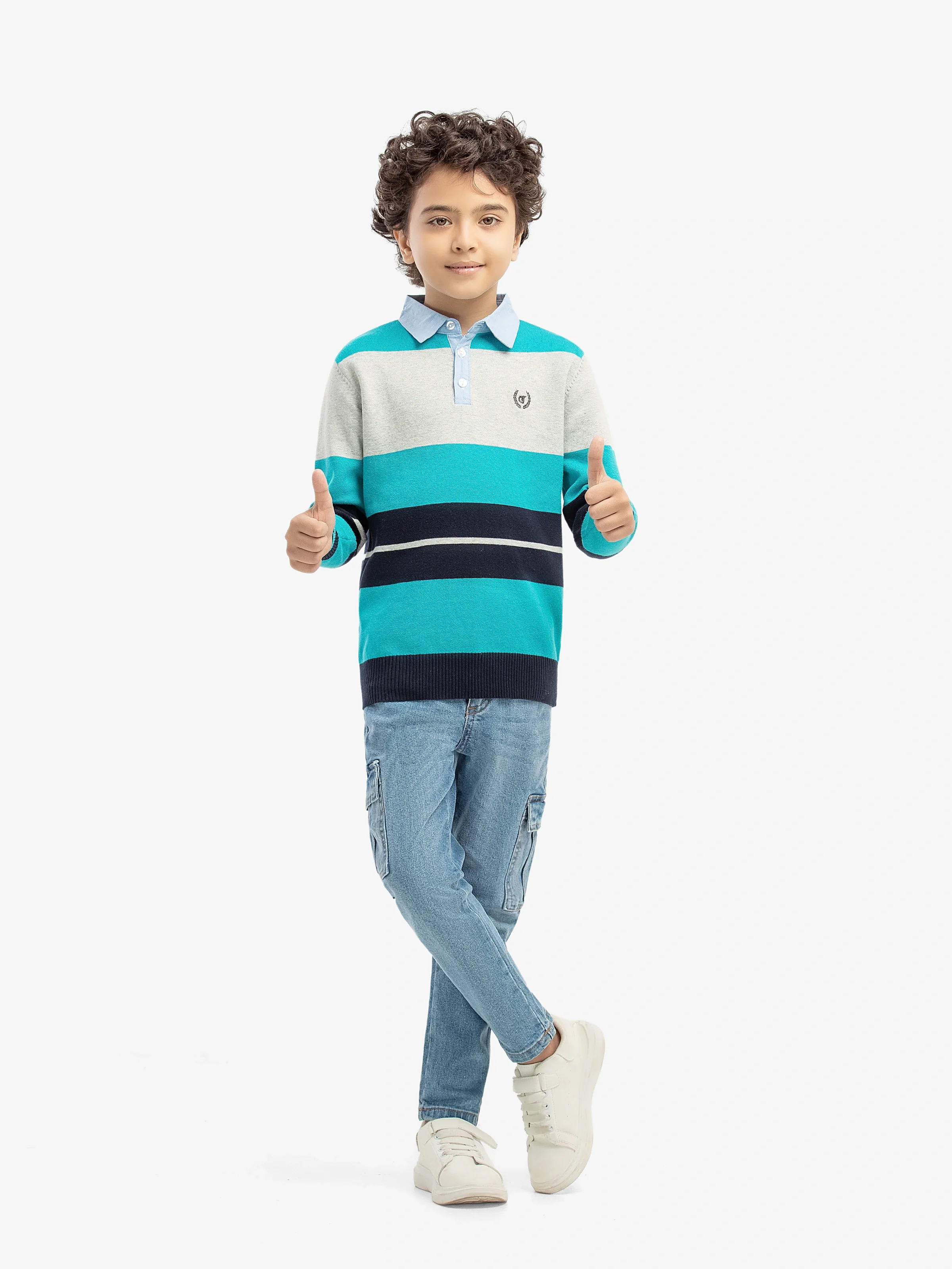 Polo Striped Sweater - EBTSWT5-010 - Image 2