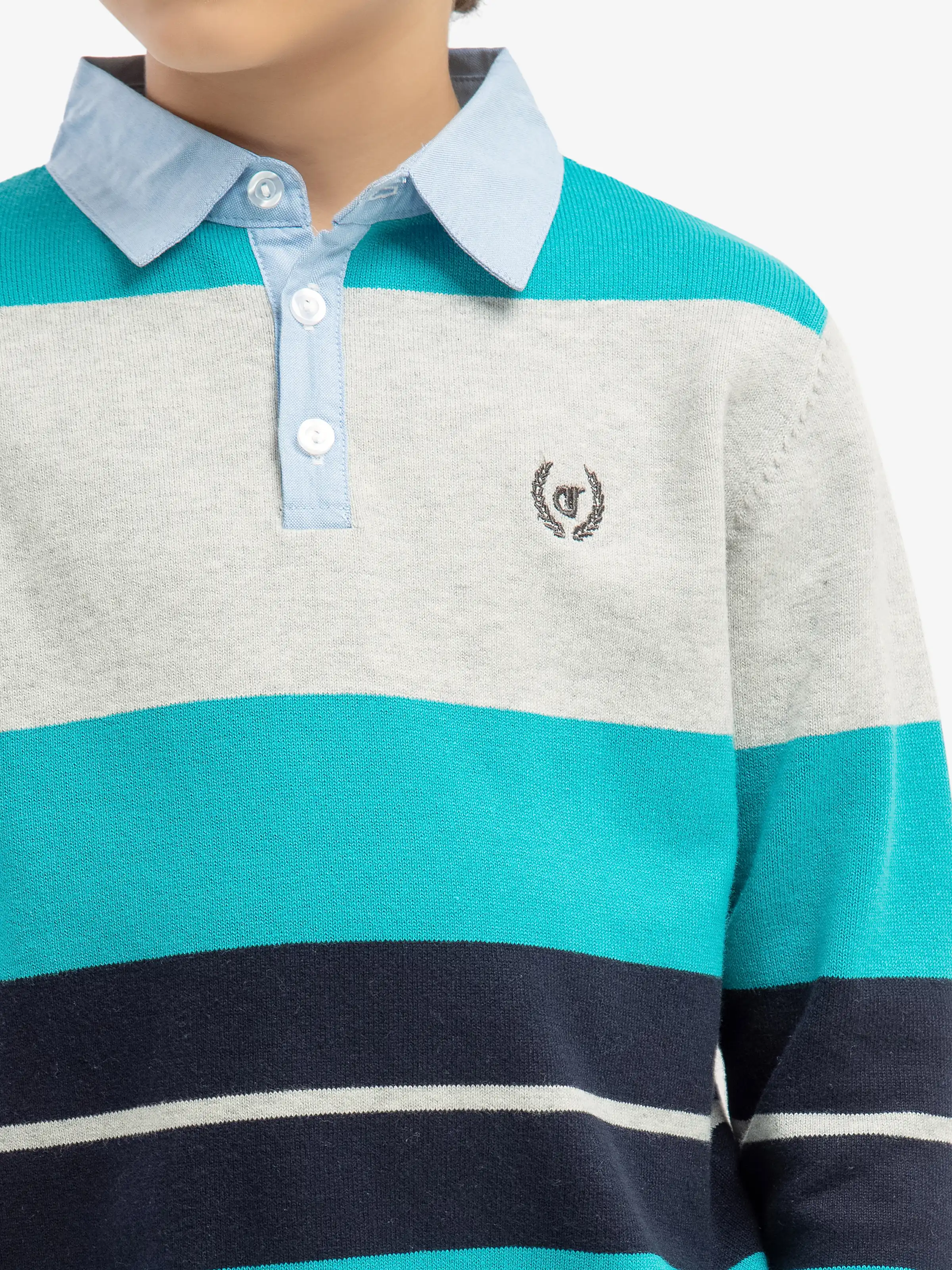 Polo Striped Sweater - EBTSWT5-010 - Image 3