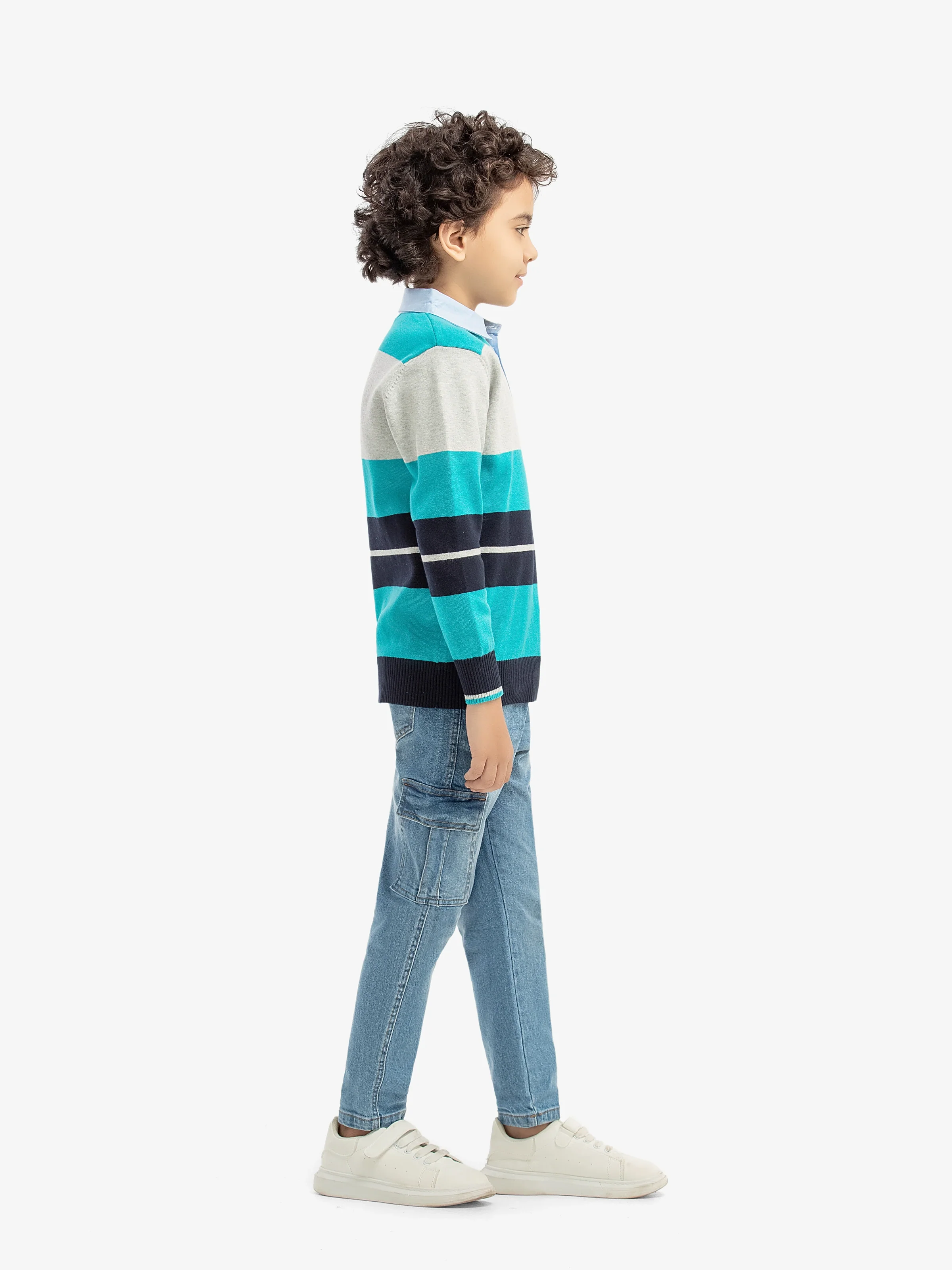 Polo Striped Sweater - EBTSWT5-010 - Image 4