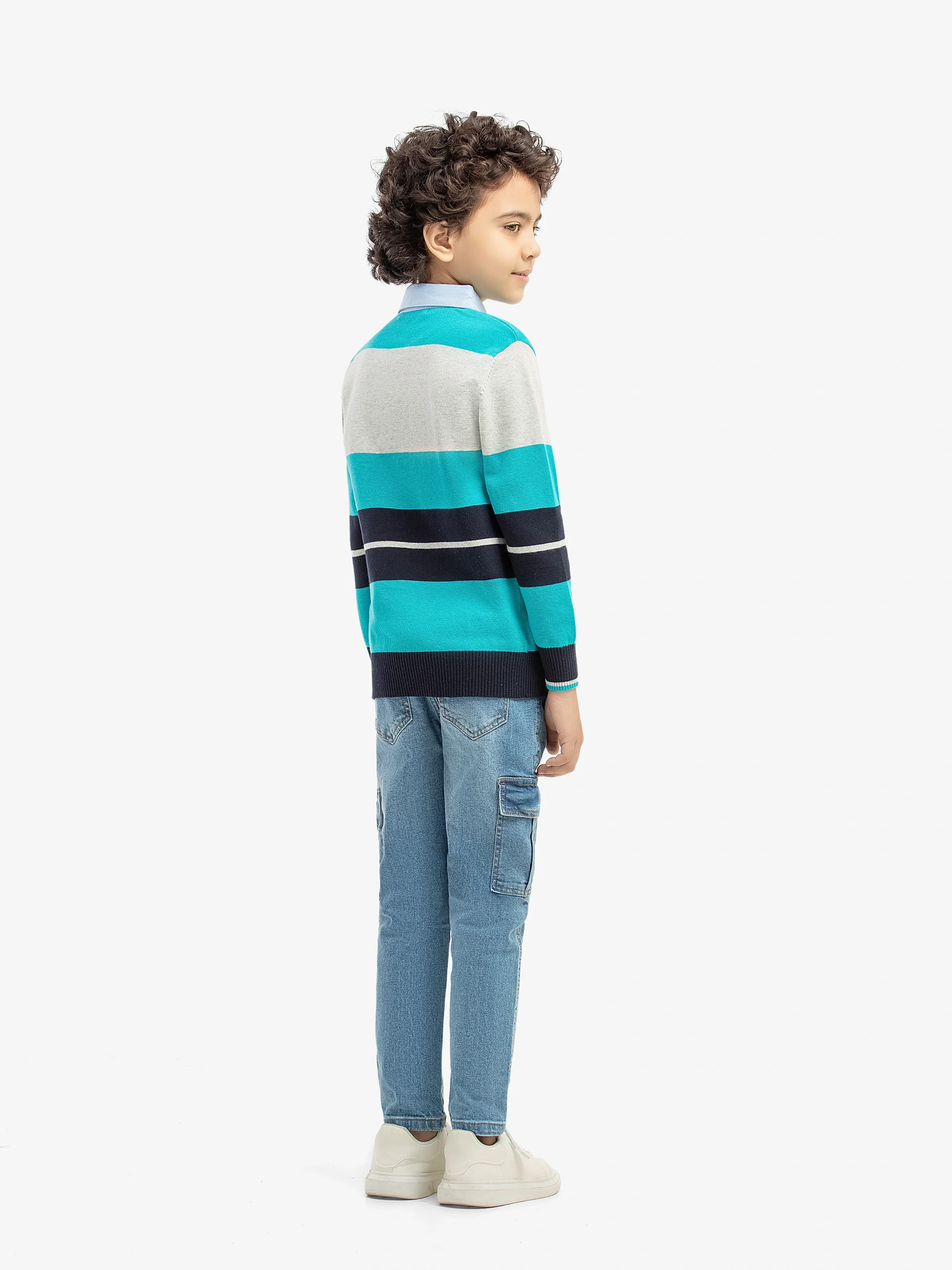 Polo Striped Sweater - EBTSWT5-010 - Image 5