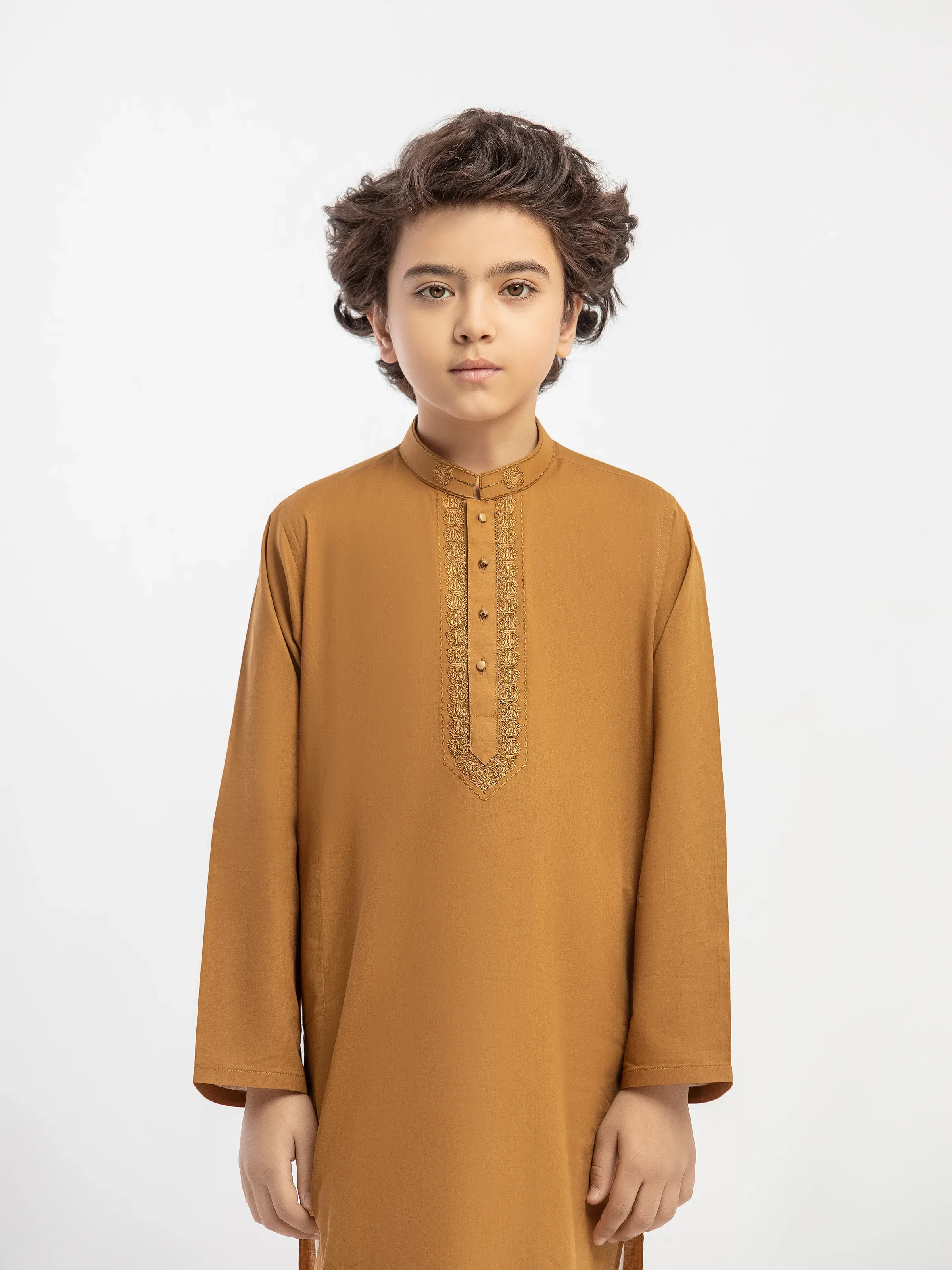 Embroidered Cotton Kurta - EBTK5-4059 - Image 2