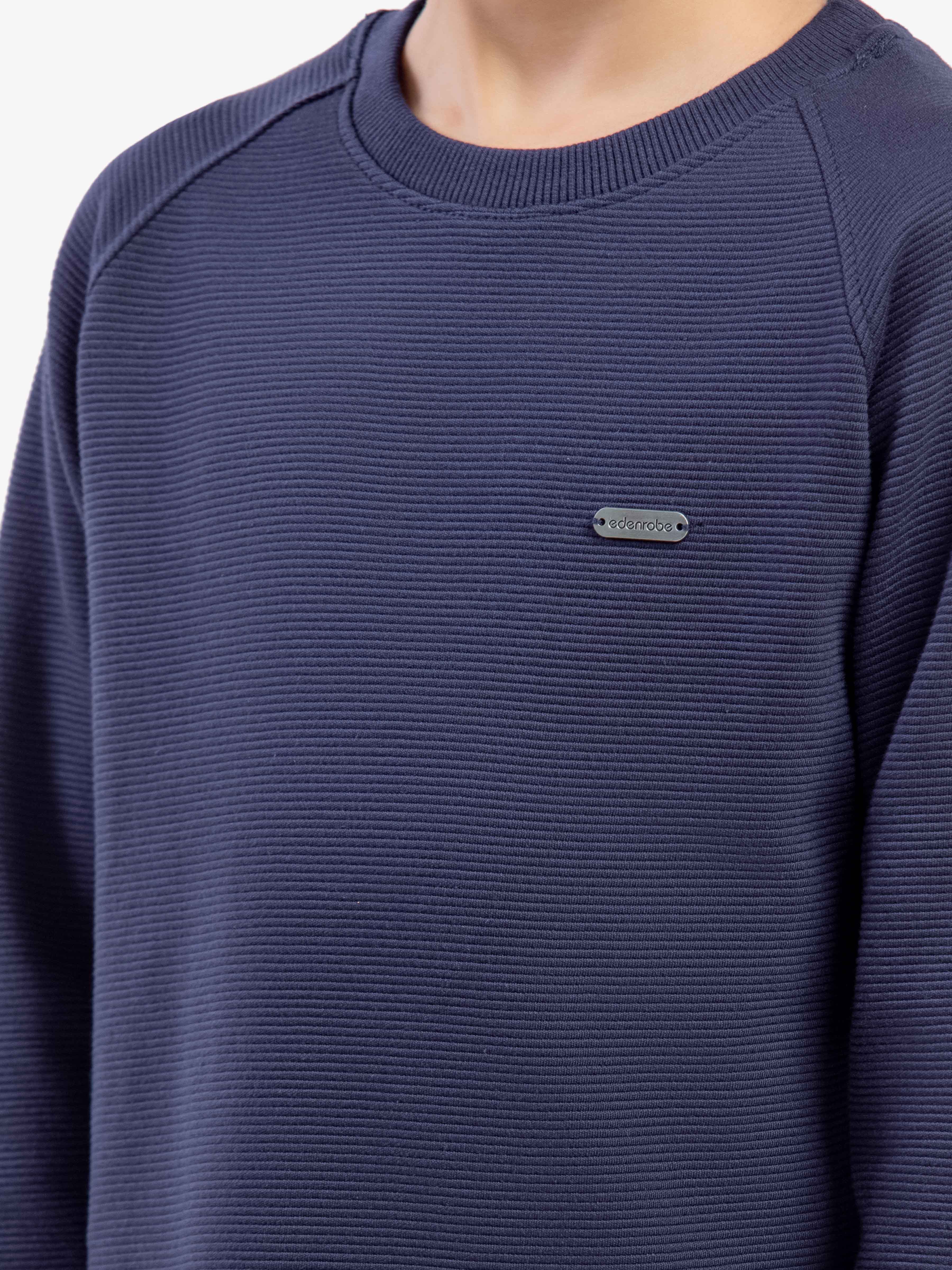 Crew Neck Basic Sweatshirt - EBTSS5-001 - Image 3