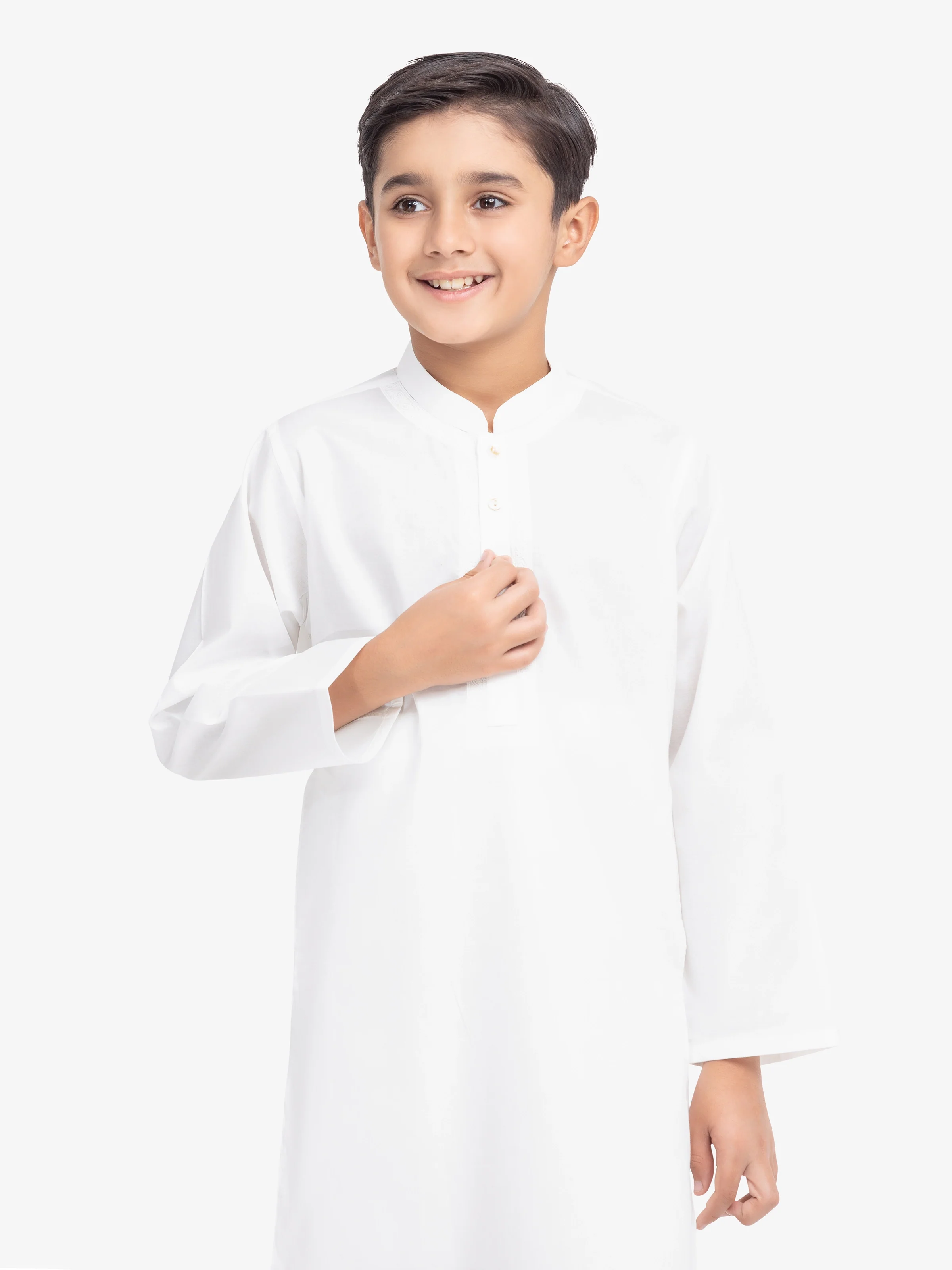 Embroidered Cotton Kurta - EBTK25-3992 - Image 2