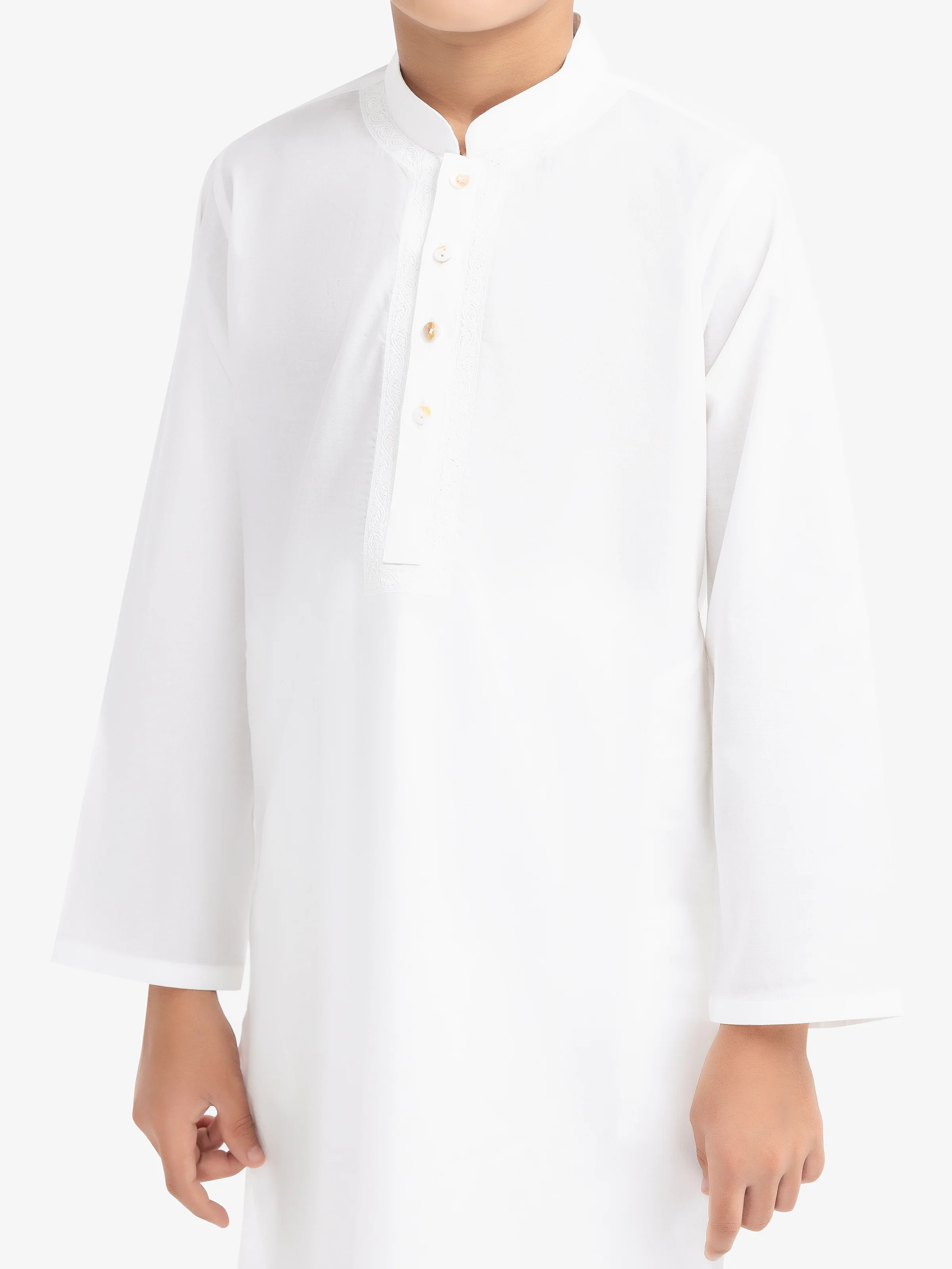 Embroidered Cotton Kurta - EBTK25-3992 - Image 3