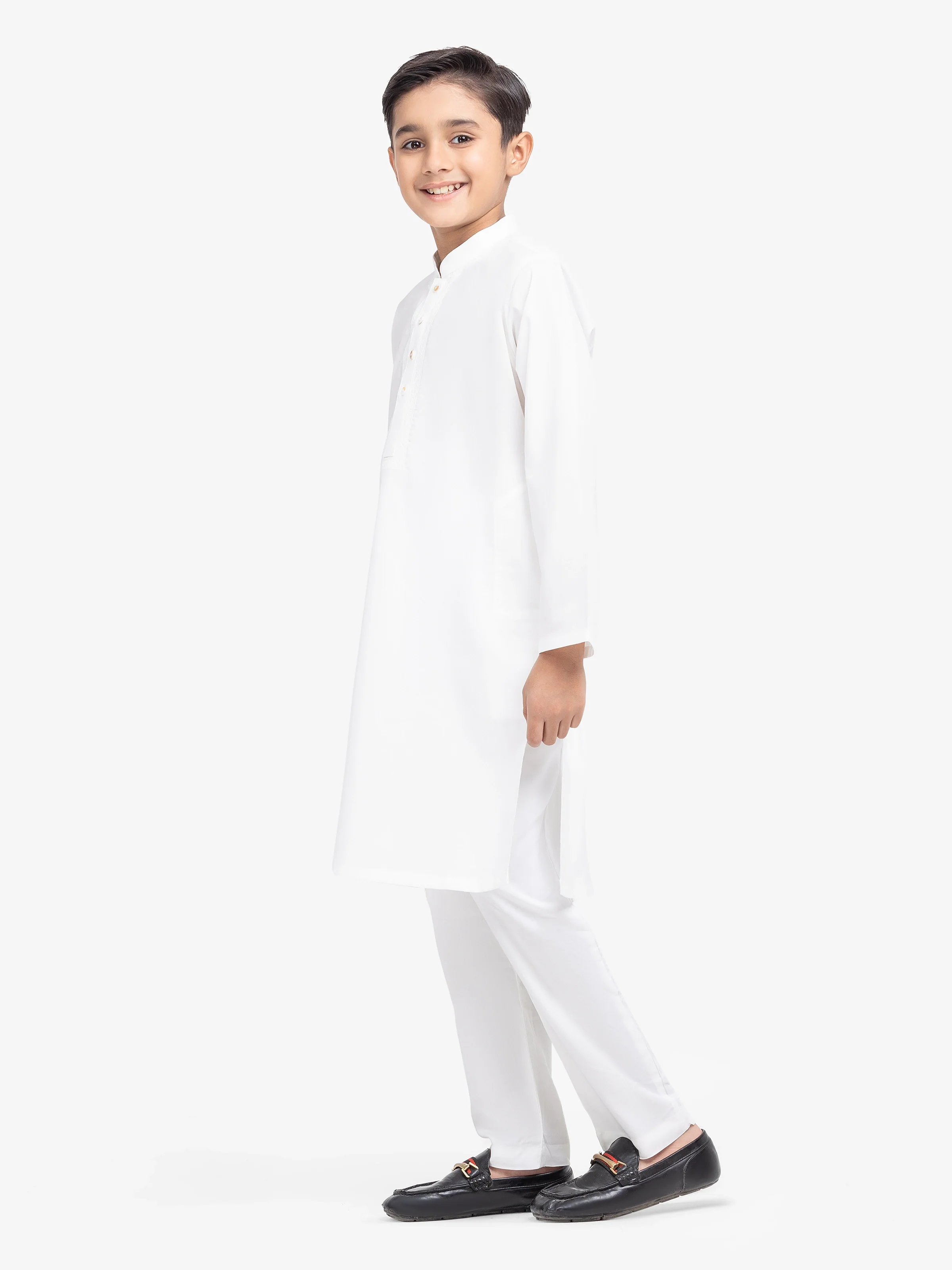 Embroidered Cotton Kurta - EBTK25-3992 - Image 4