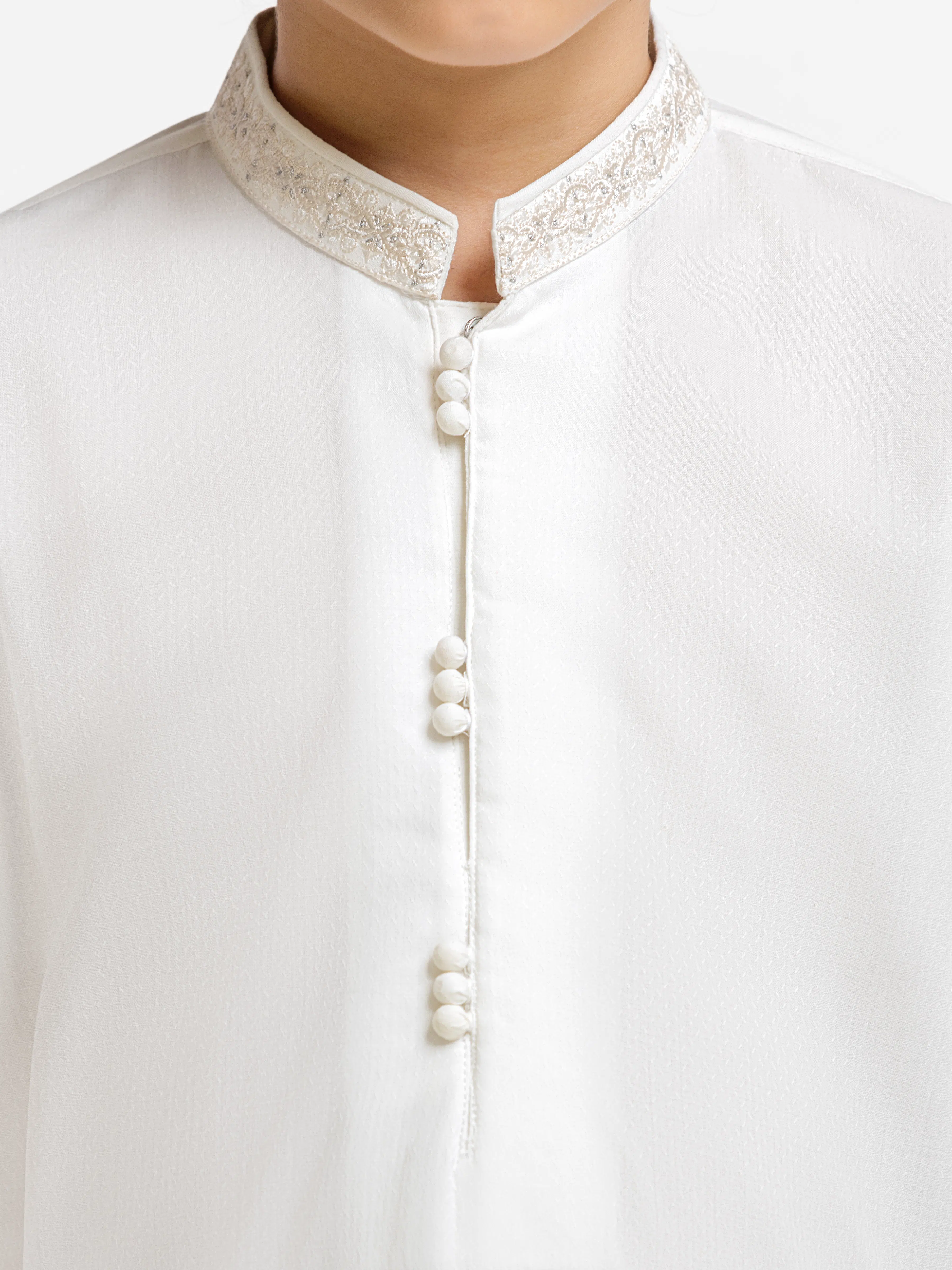 Embroidered Dobby Kurta Pajama - EBTKP6-031 - Image 3