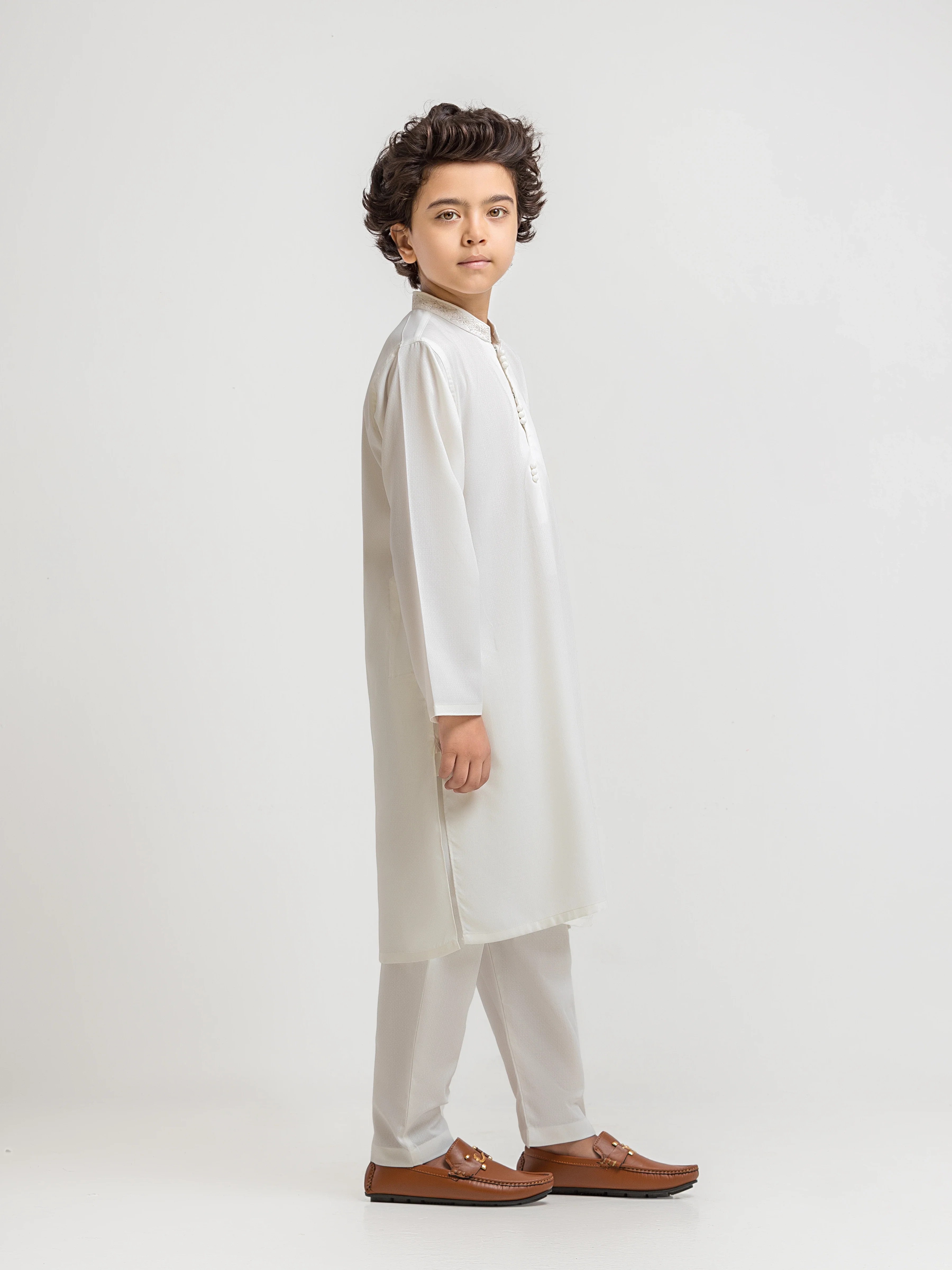 Embroidered Dobby Kurta Pajama - EBTKP6-031 - Image 4