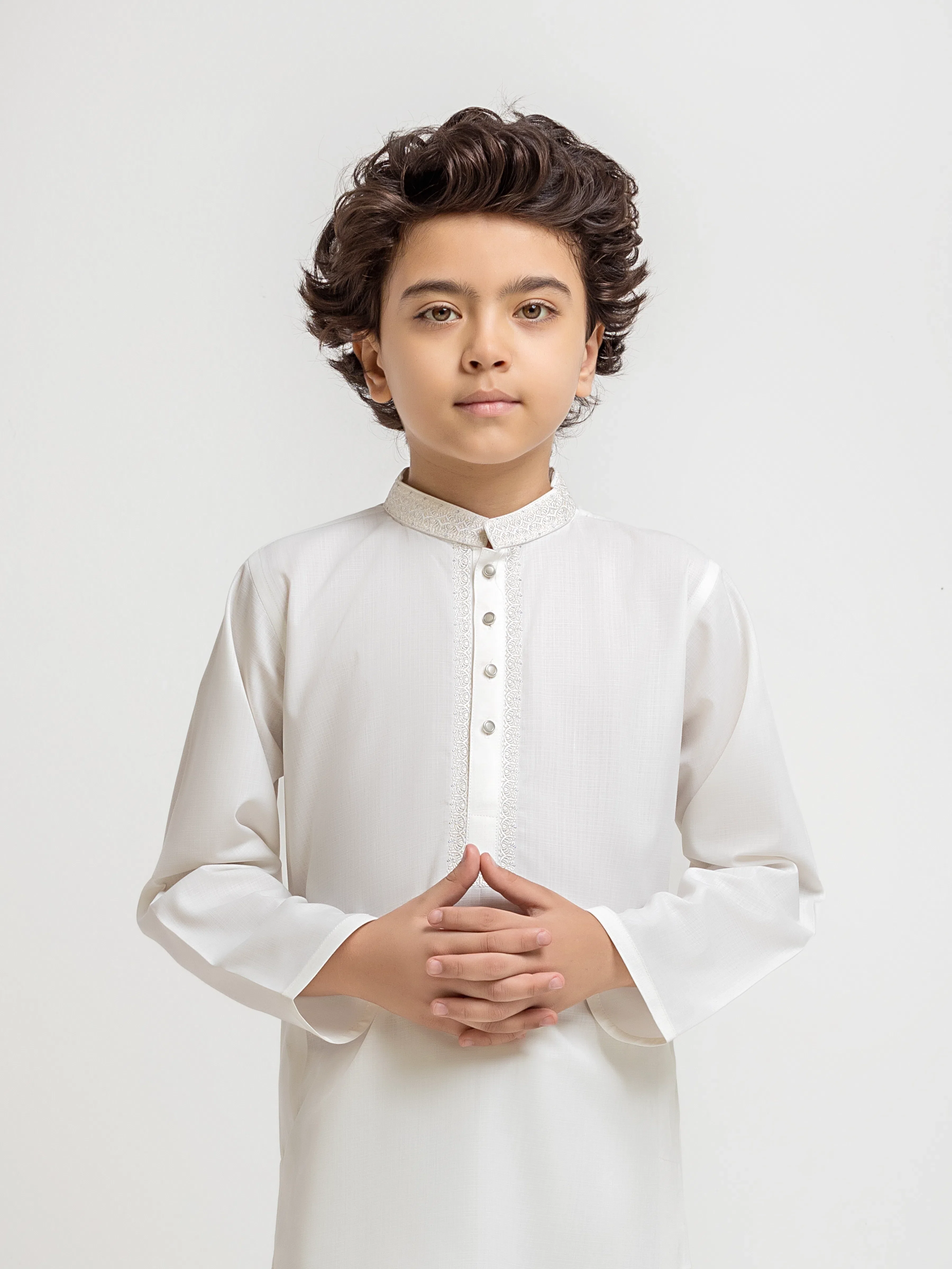 Embroidered Blended Shalwar Kameez - EBTKS5-4081 - Image 2