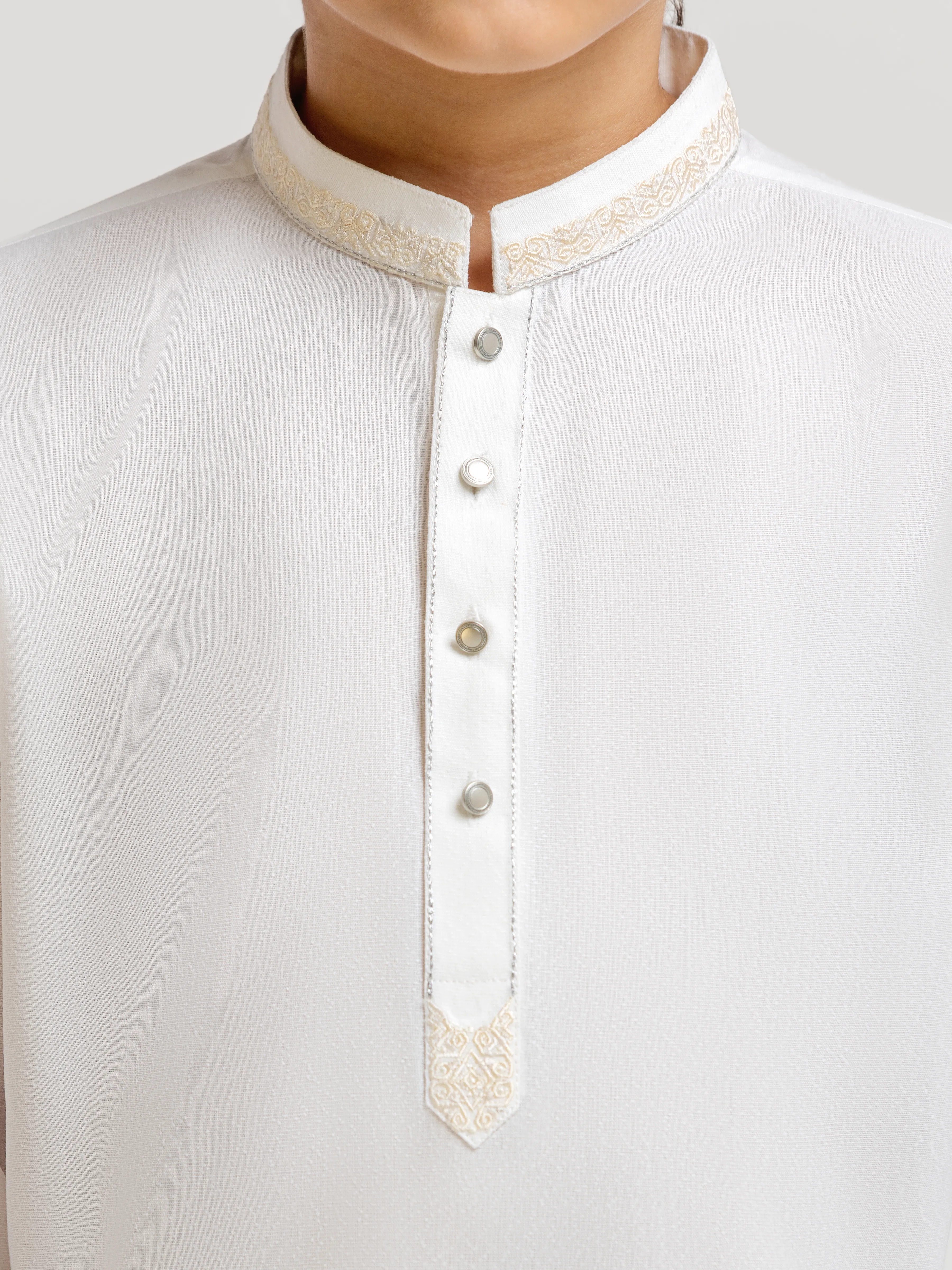 Embroidered Blended Shalwar Kameez - EBTKS6-4085 - Image 3
