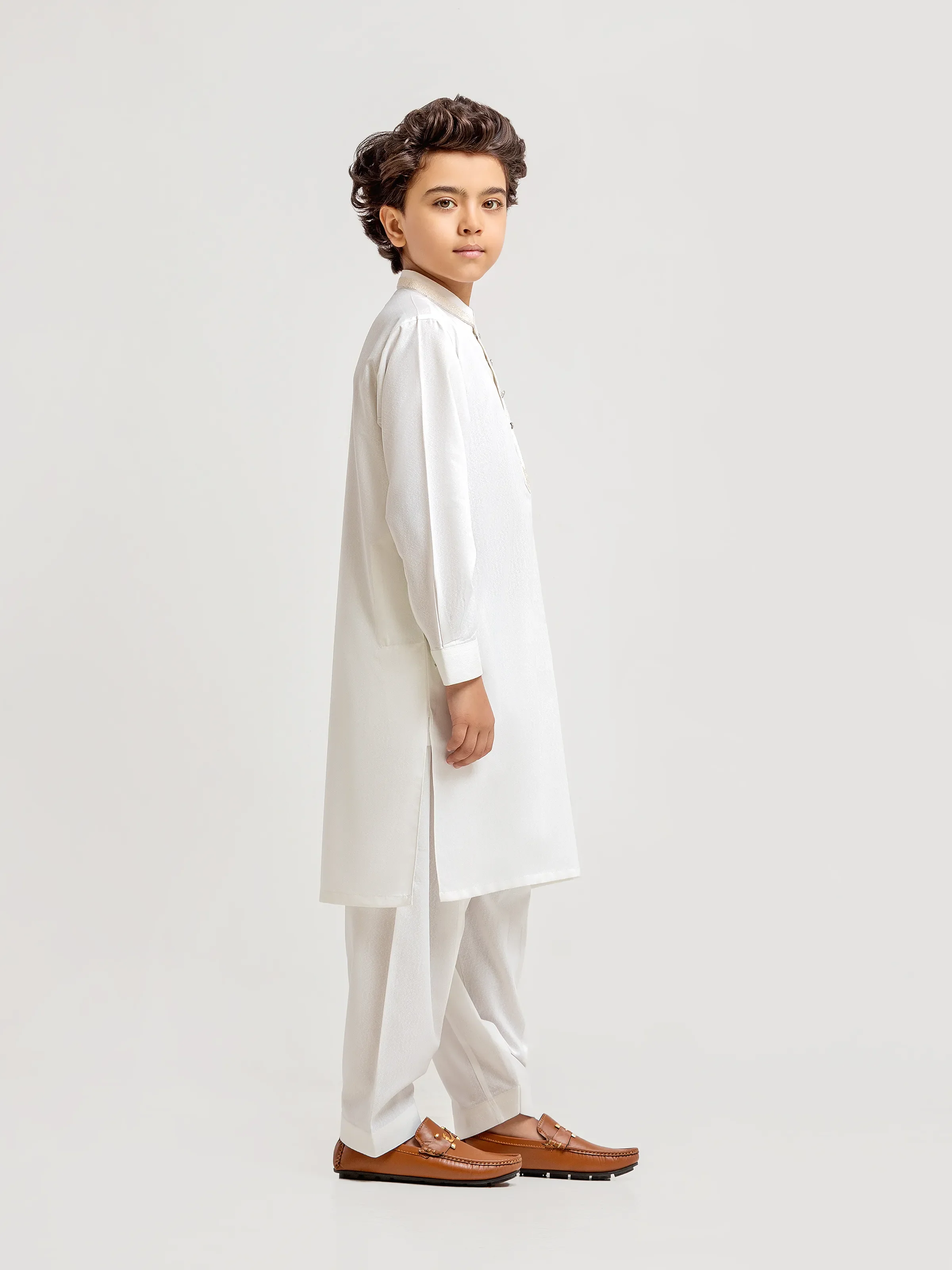 Embroidered Blended Shalwar Kameez - EBTKS6-4085 - Image 4