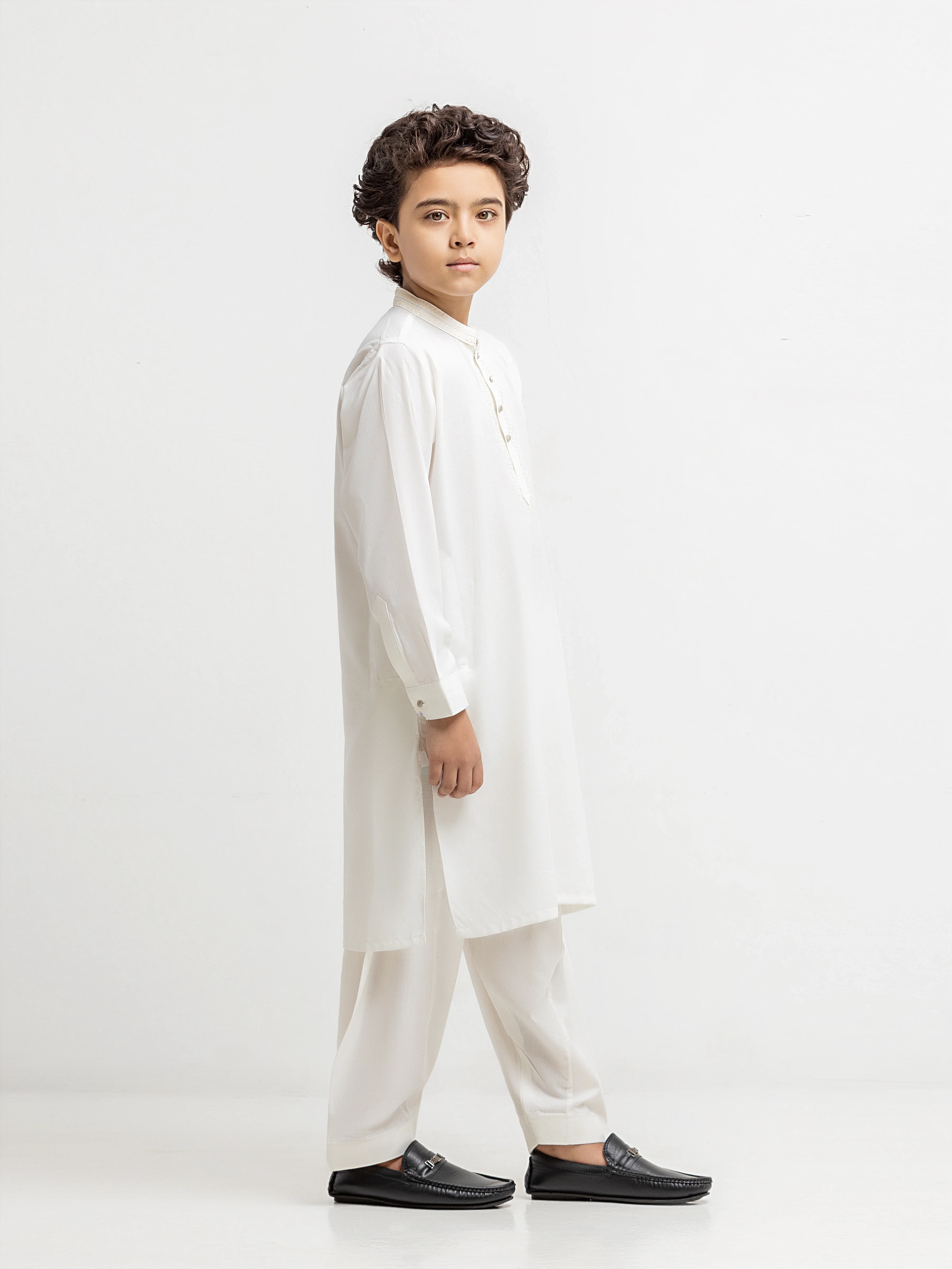 Embroidered Dobby Shalwar Kameez - EBTKS6-4089 - Image 4