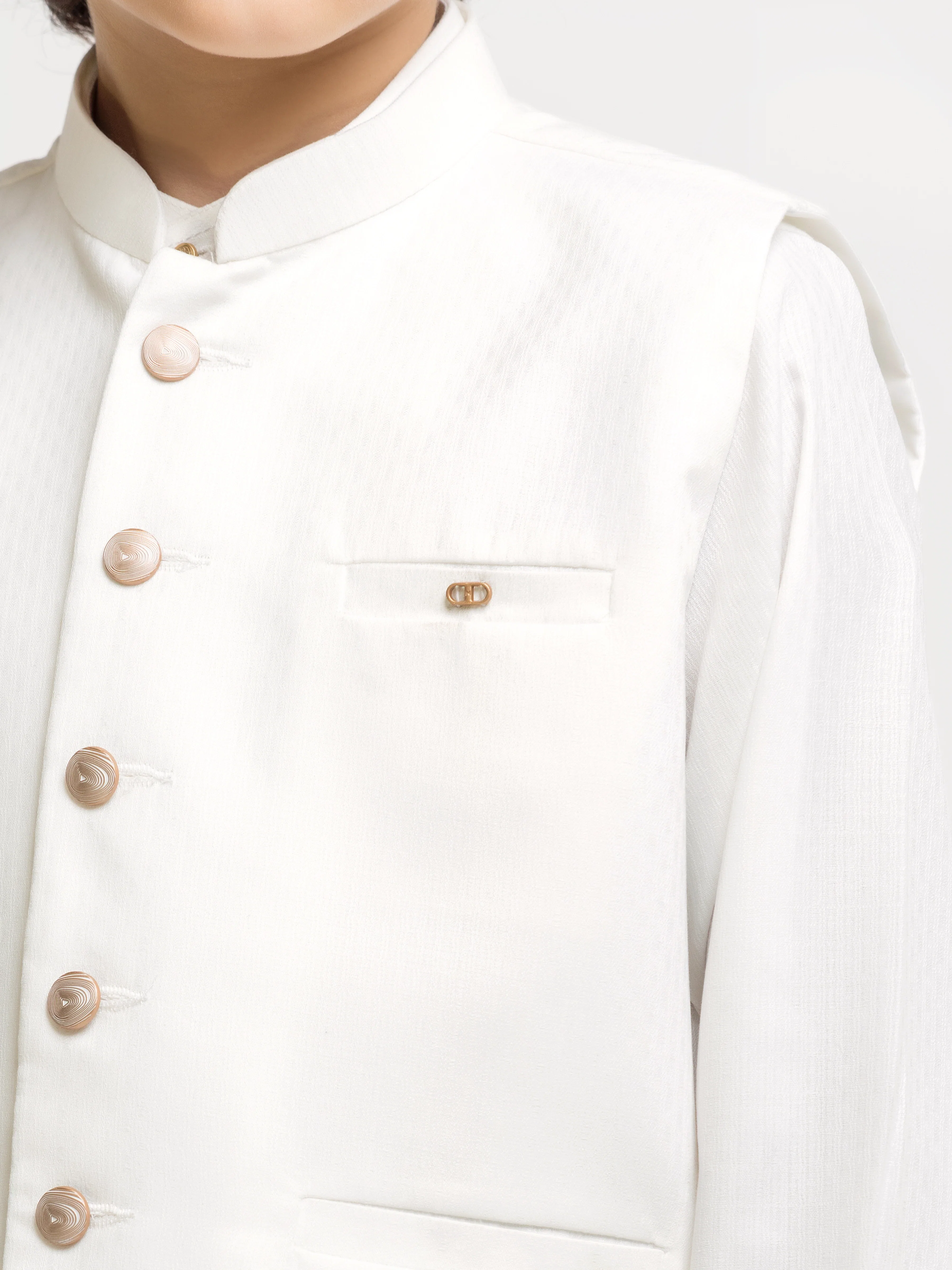 Dobby Waistcoat Suit - ECBTWCS6-095 - Image 3