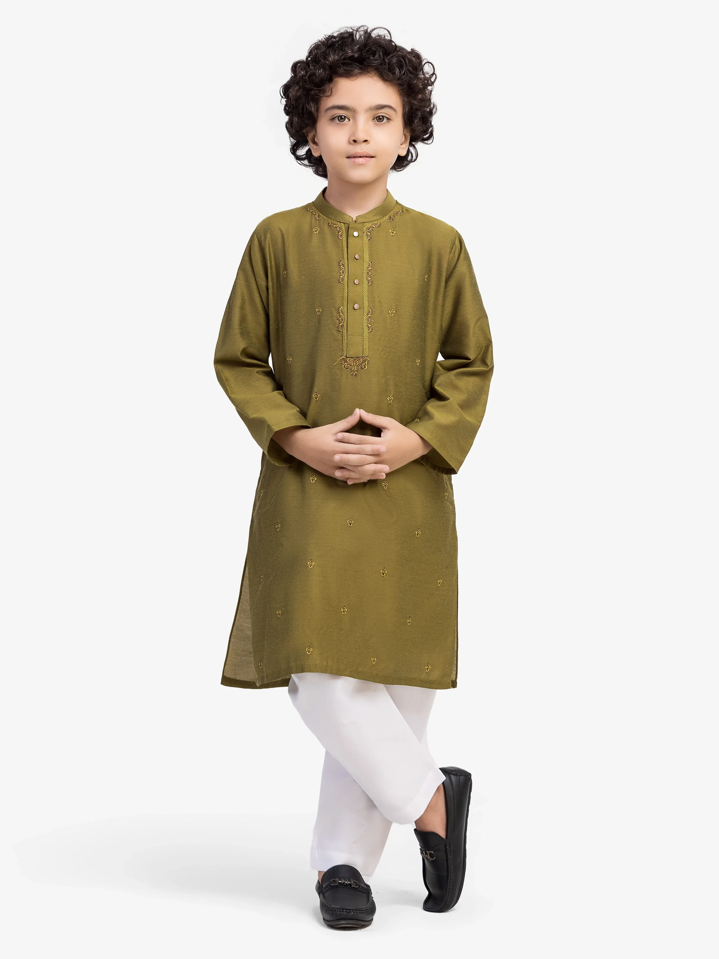 Embroidered Blended Kurta - EBTKC5-020