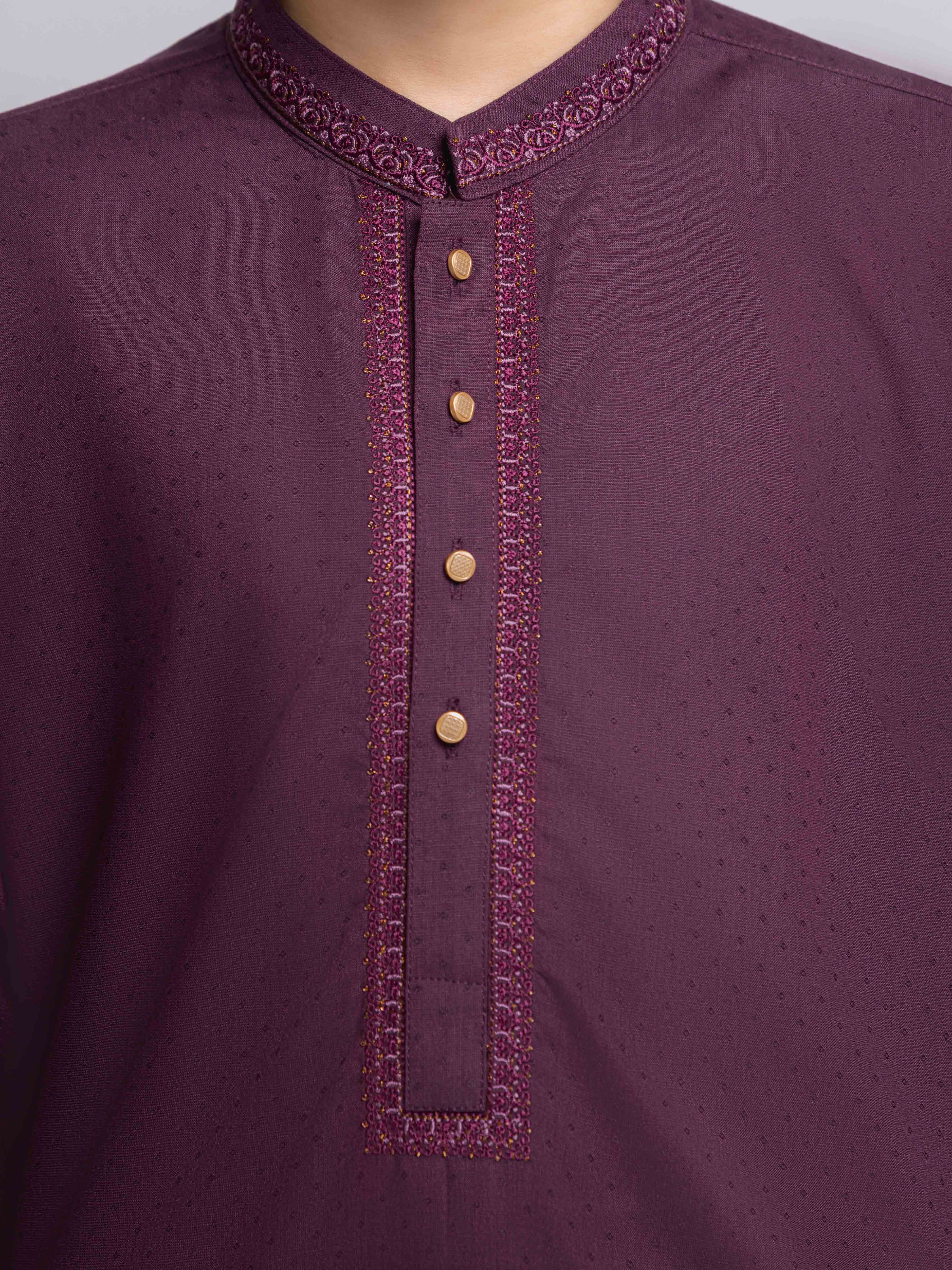 Embroidered Blended Shalwar Kameez - EBTKS6-4096 - Image 3