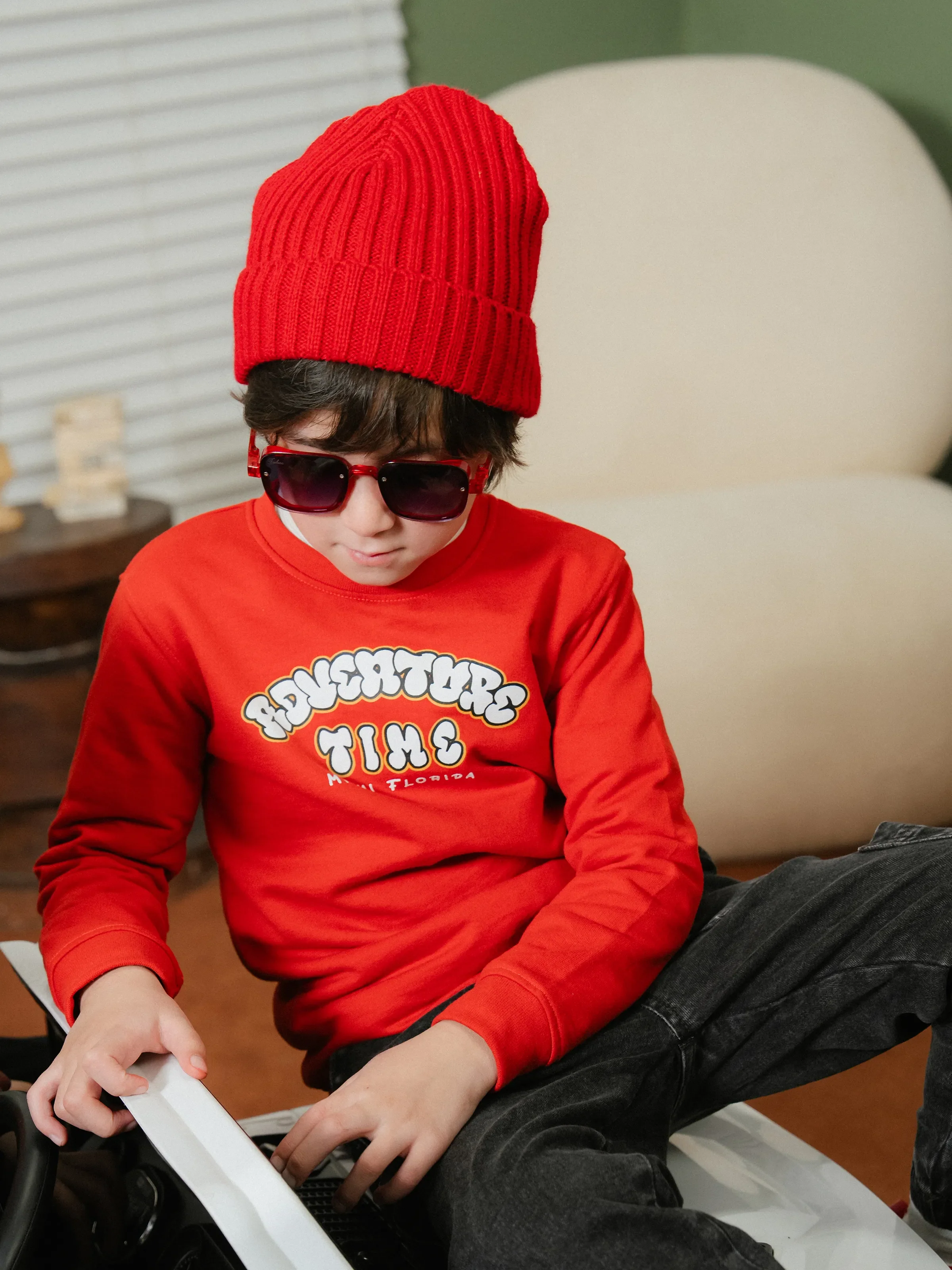 Crew Neck Graphic Sweatshirt - EBTSS24-001 - Image 6