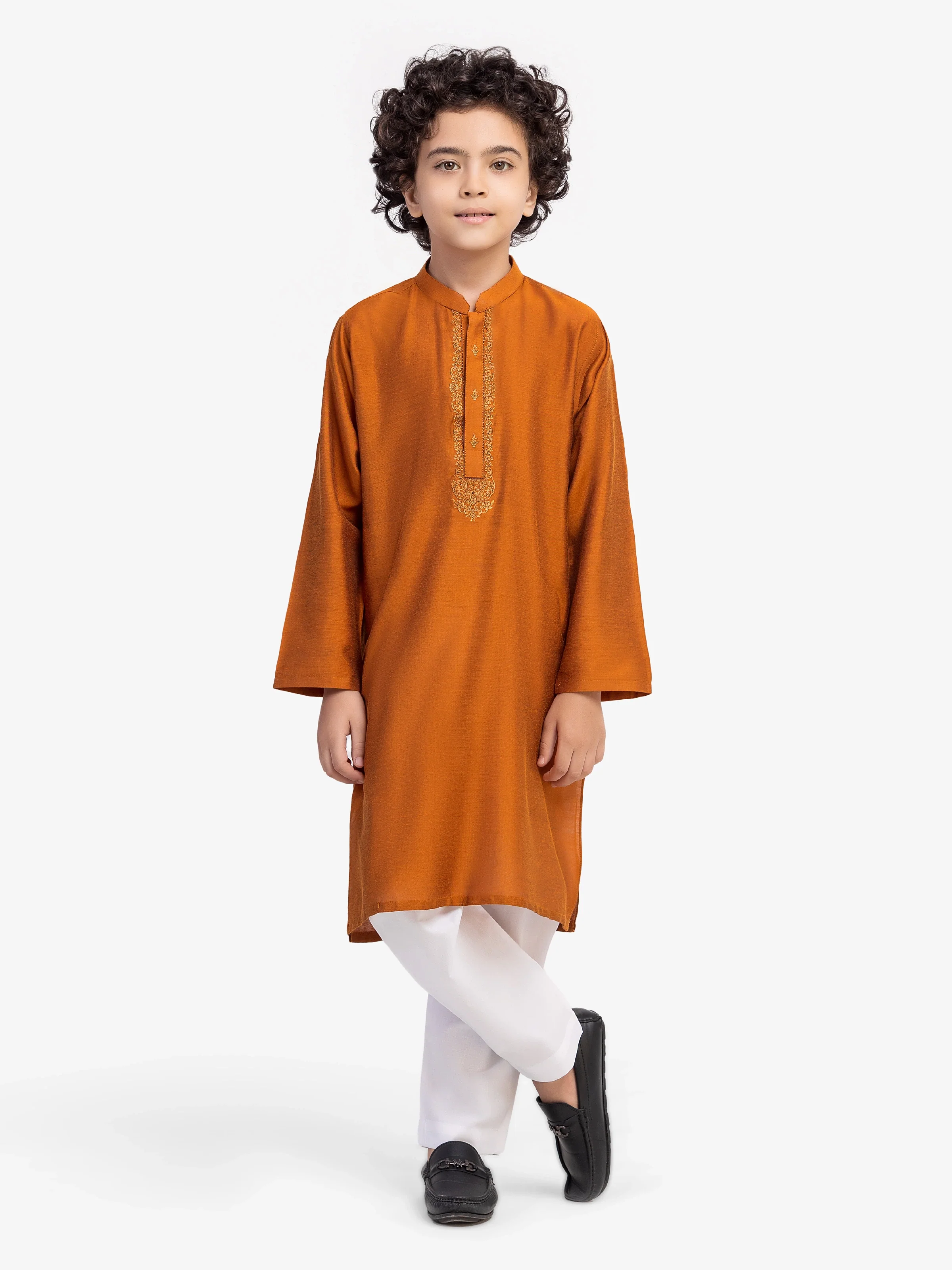 Embroidered Blended Kurta - EBTKC5-023