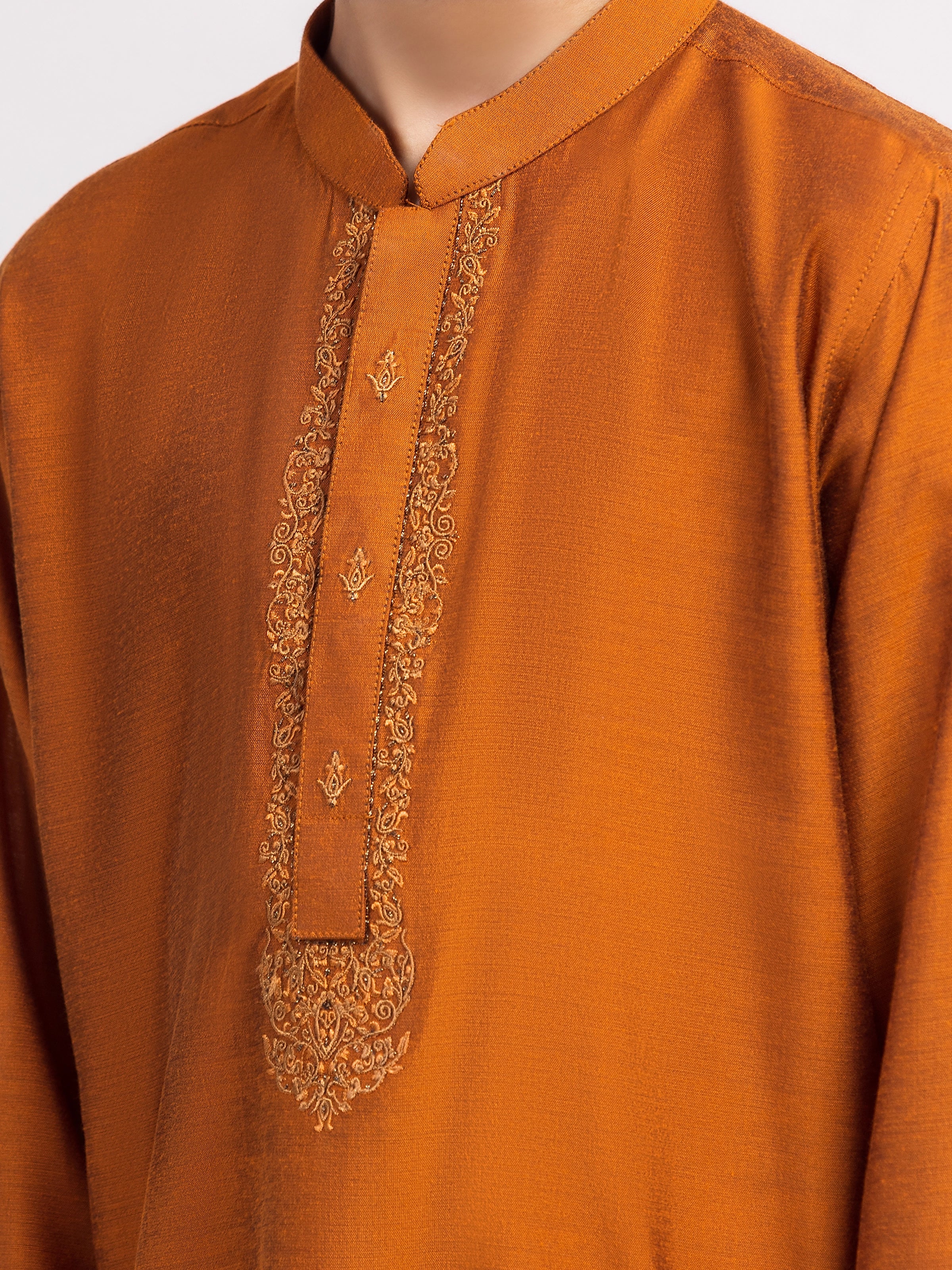 Embroidered Blended Kurta - EBTKC5-023 - Image 3