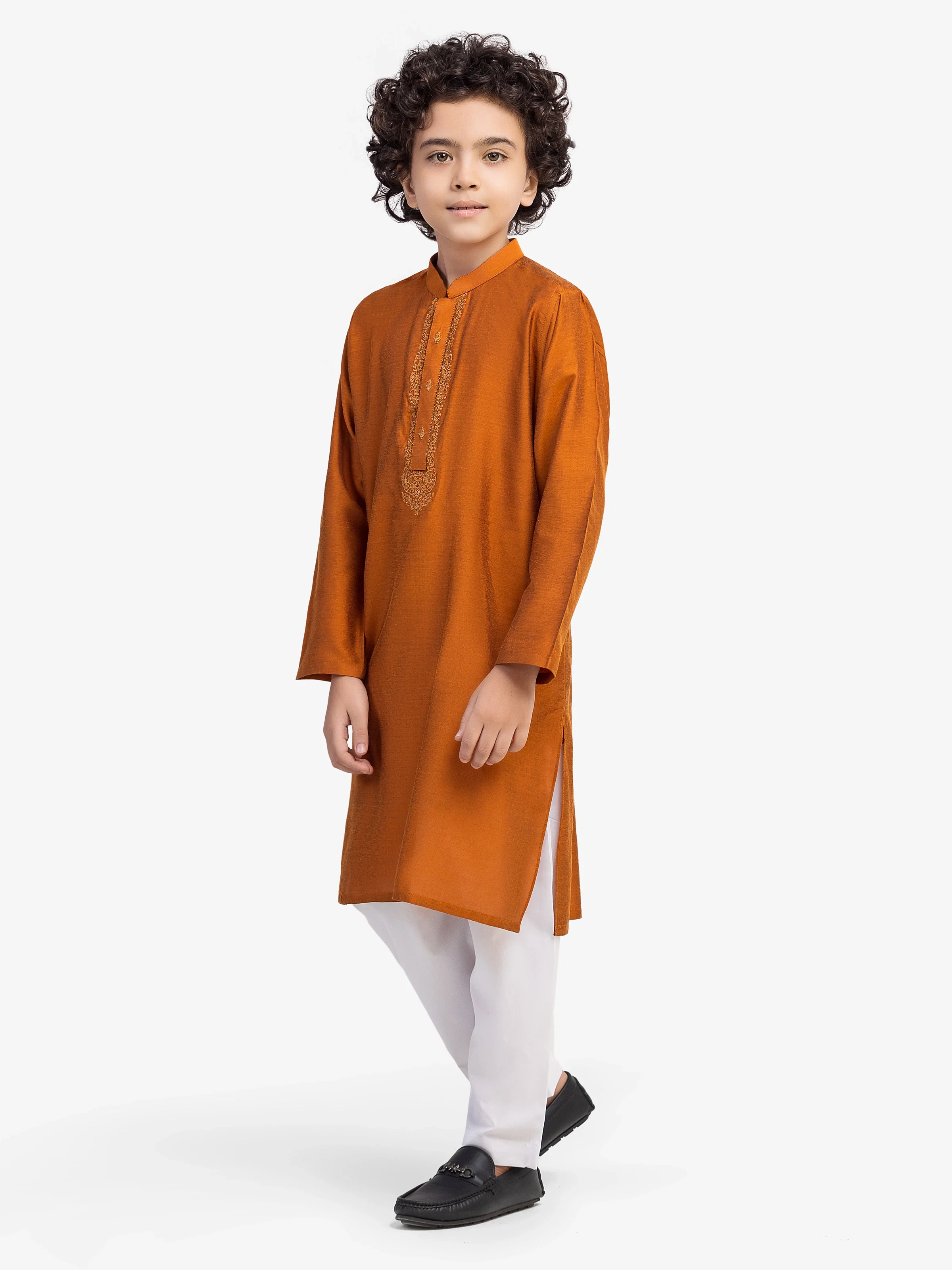Embroidered Blended Kurta - EBTKC5-023 - Image 4