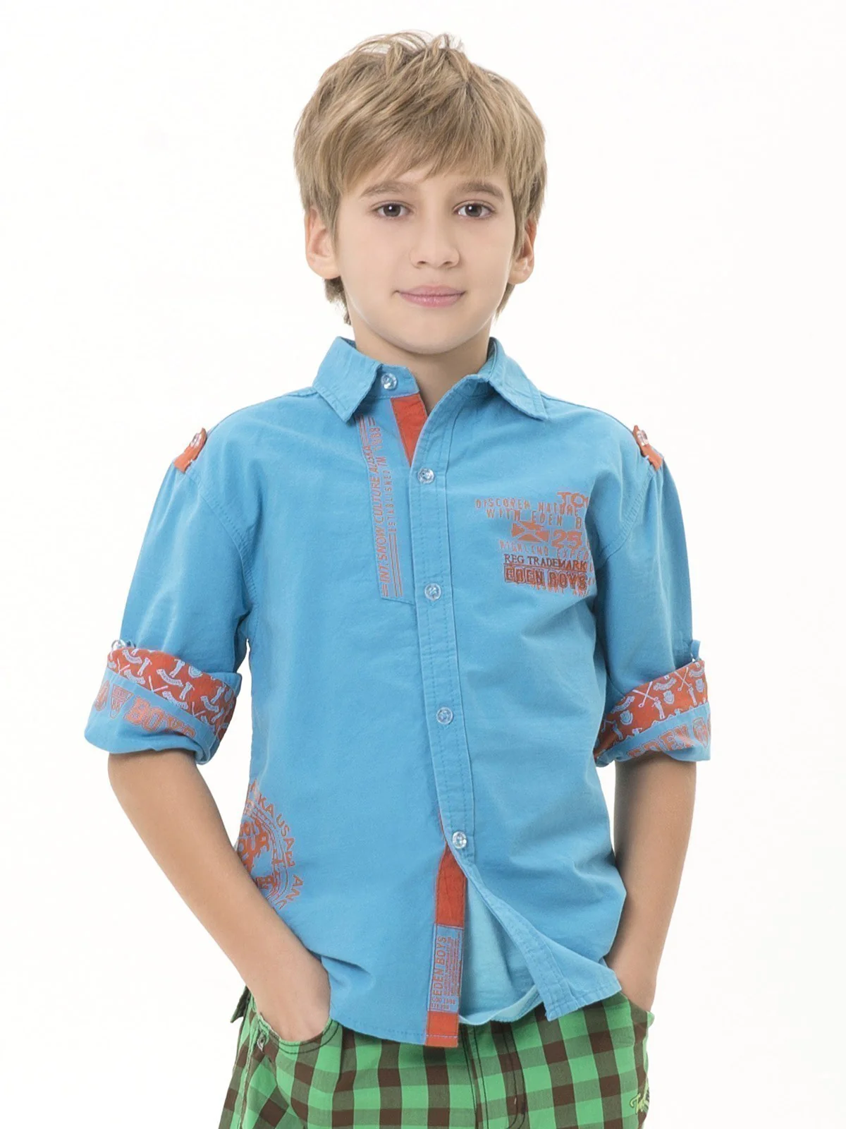 Typographic Shirt - 14264-FS Boys Shirt
