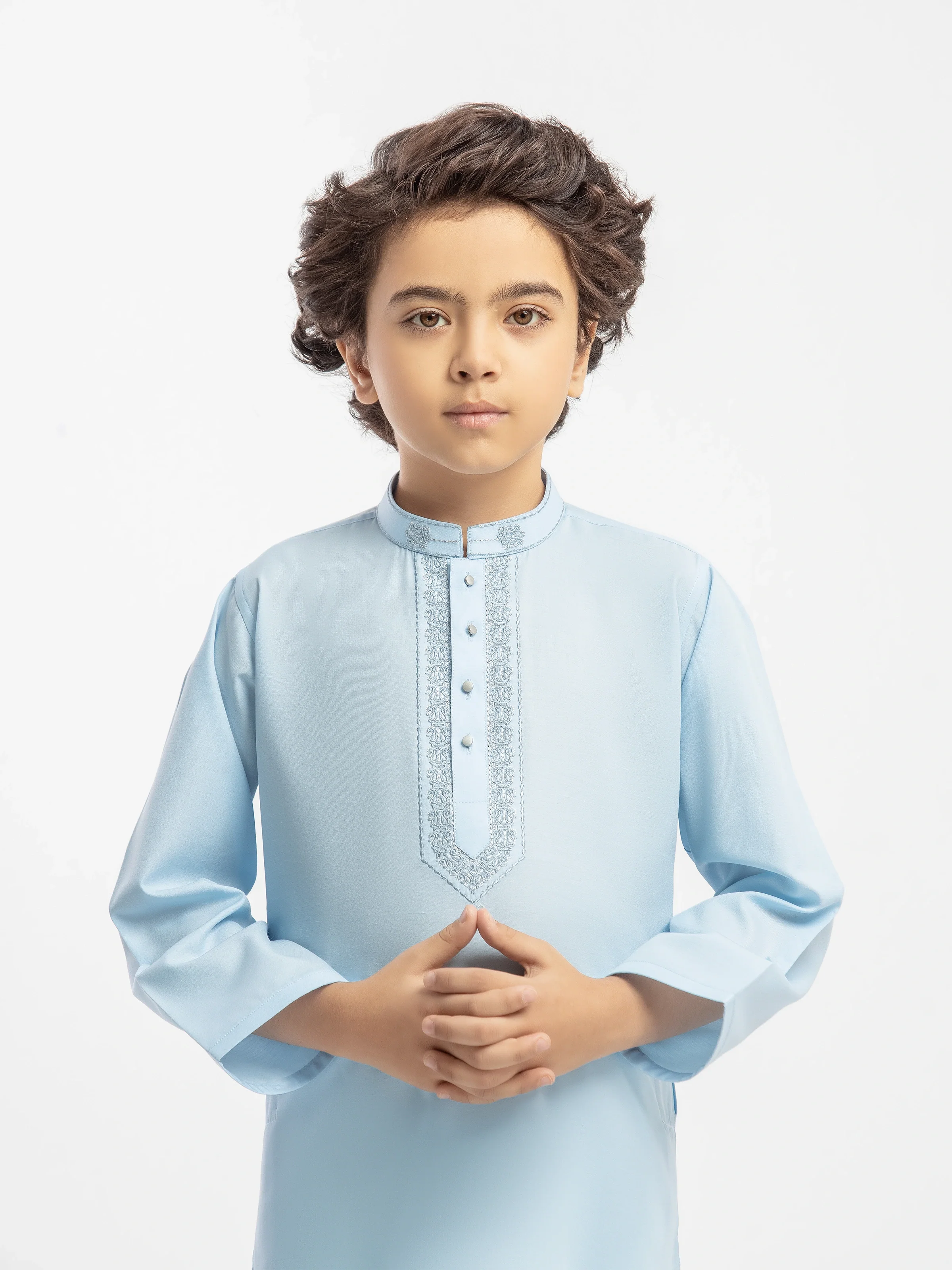 Embroidered Cambric Kurta - EBTK5-4061 - Image 2