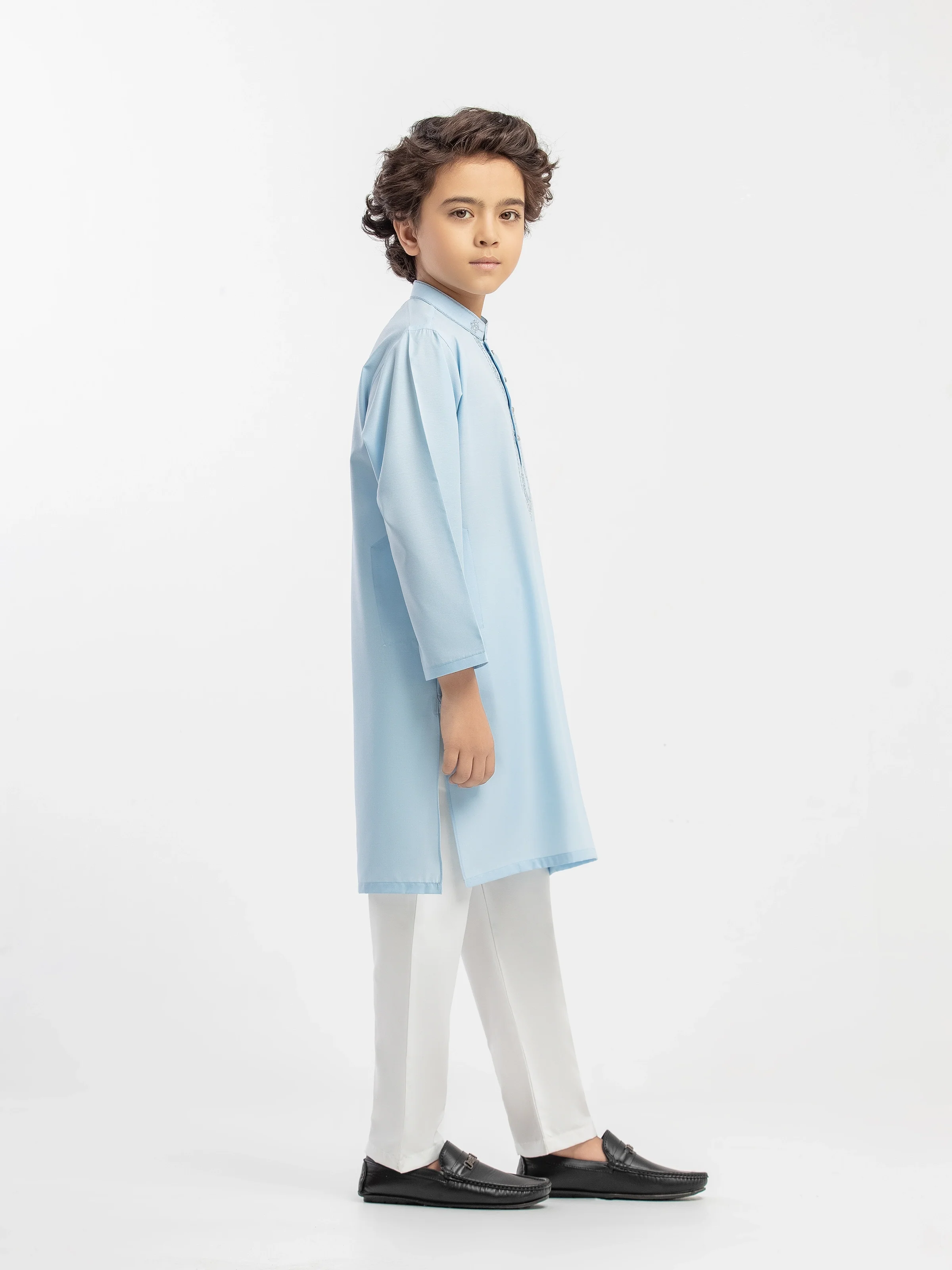 Embroidered Cambric Kurta - EBTK5-4061 - Image 4