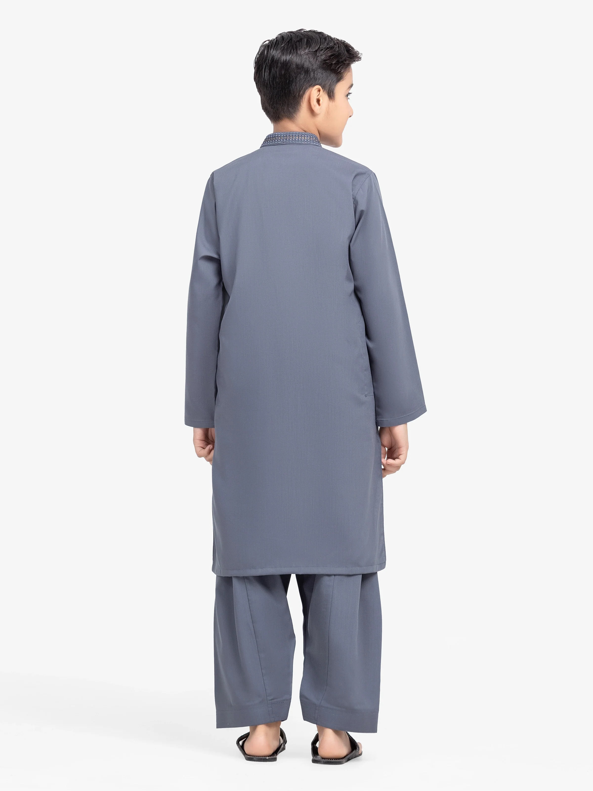 Embroidered Blended Shalwar Kameez - EBTKS5-4010 - Image 5