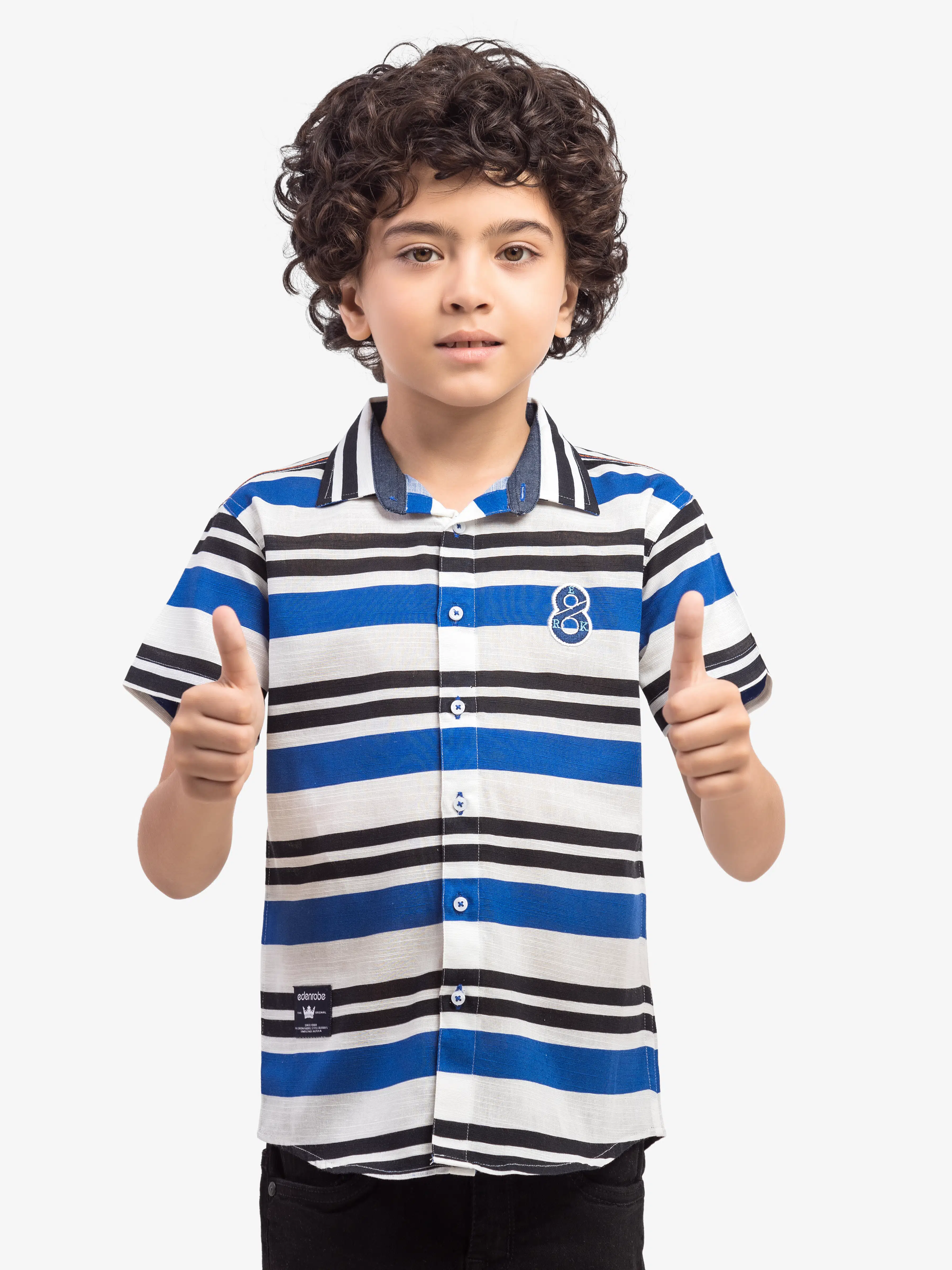 Half Sleeves Striped Shirt - EBTS5-27620 - Image 2