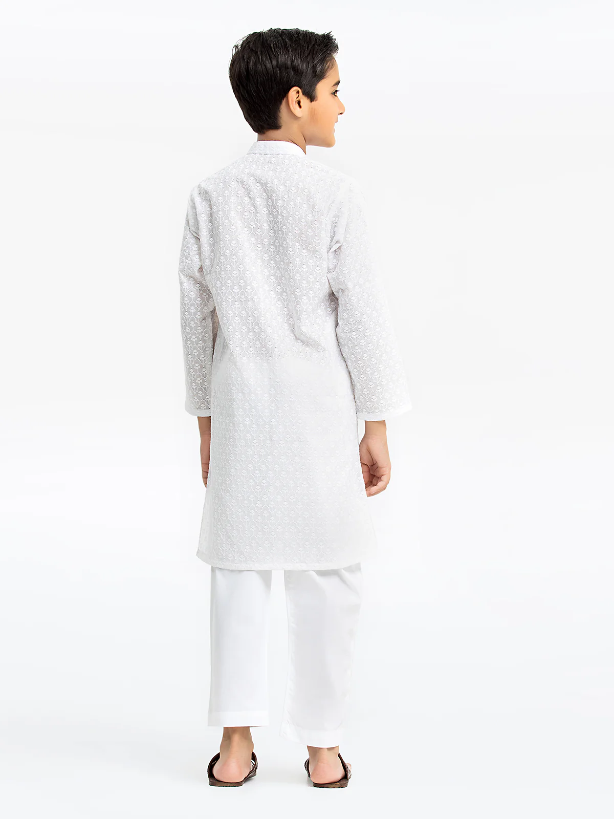 Embroidered Cotton Kurta - EBTK24-3952 - Image 5