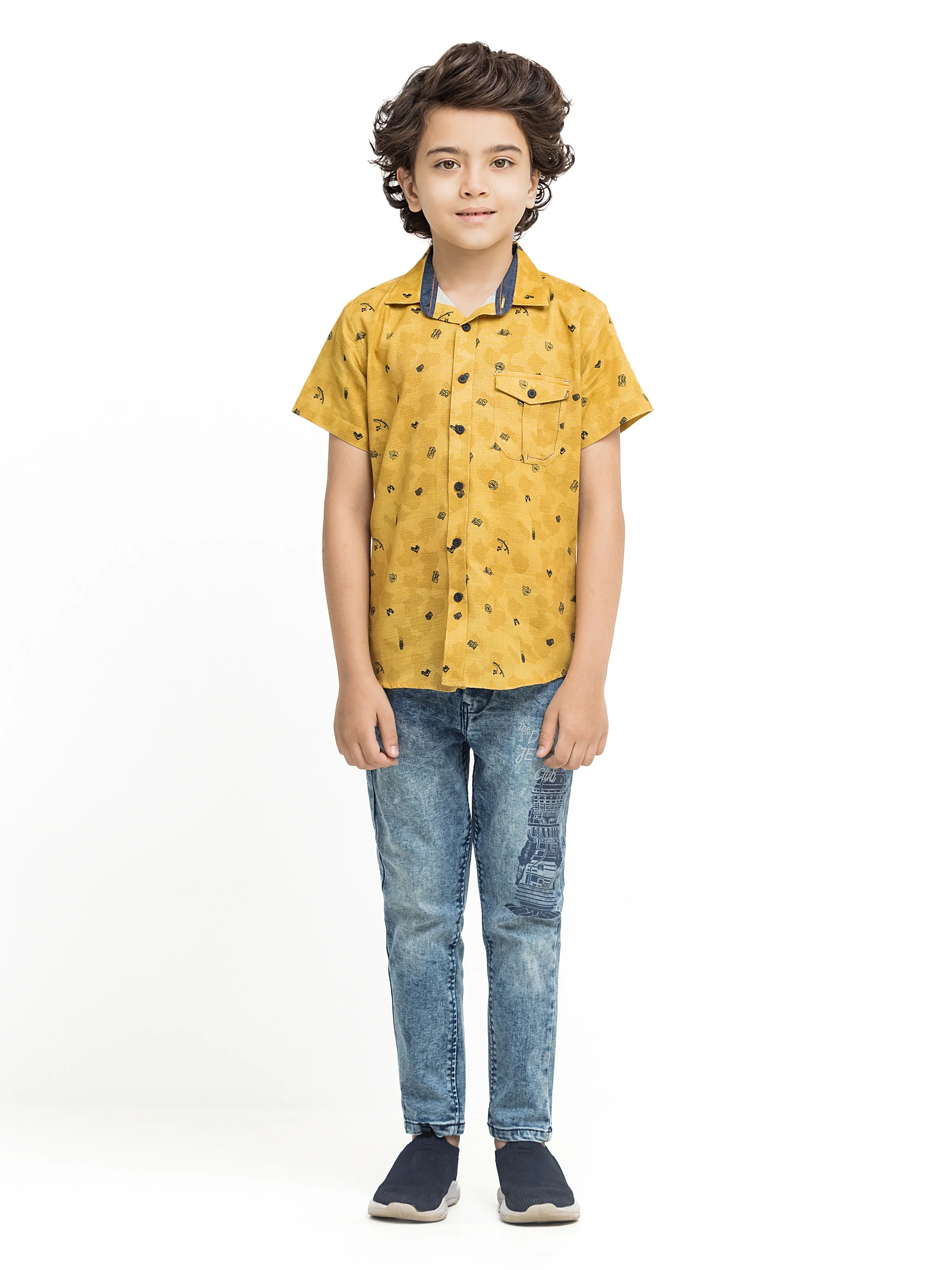 Half Sleeves Printed Shirt - EBTS5-27619 - Image 2