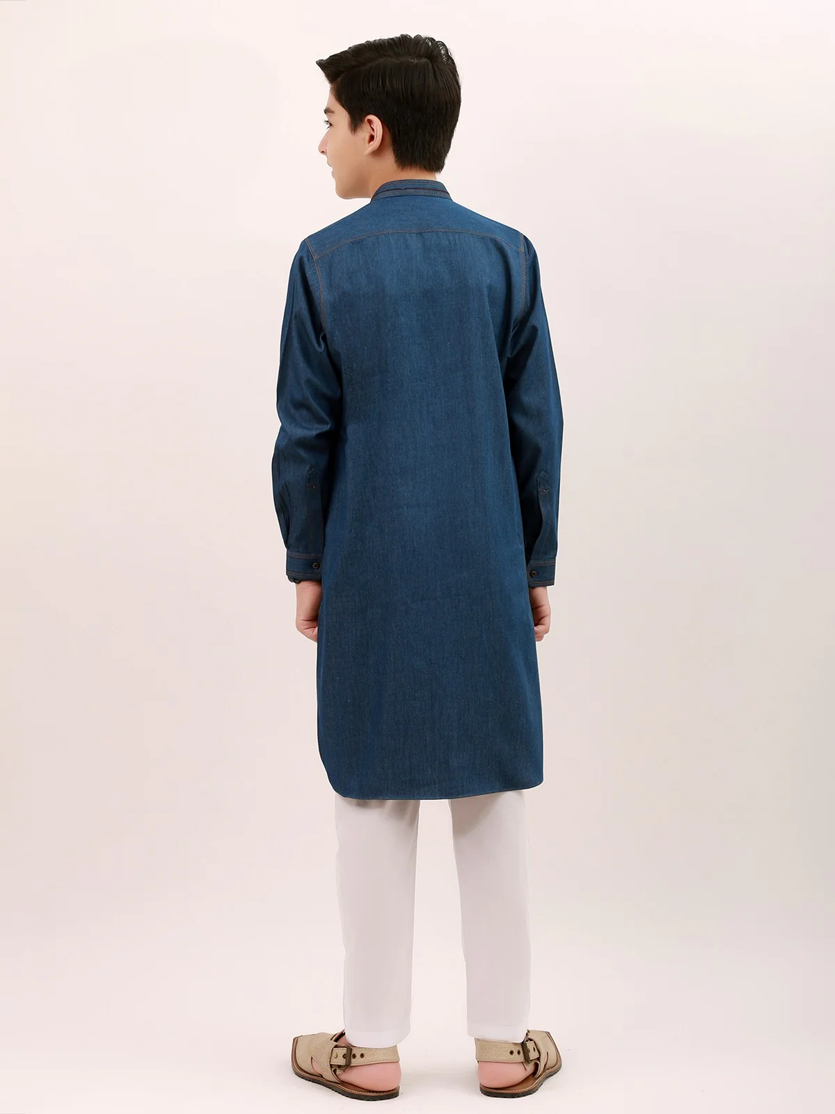 Denim Kurta - EBTK21-3724 - Image 3