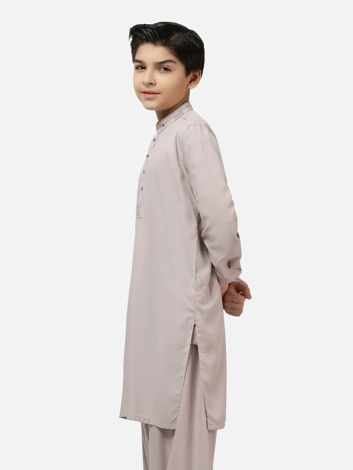 Embroidered Blended Shalwar Kameez - EBTKS20-3674 - Image 3