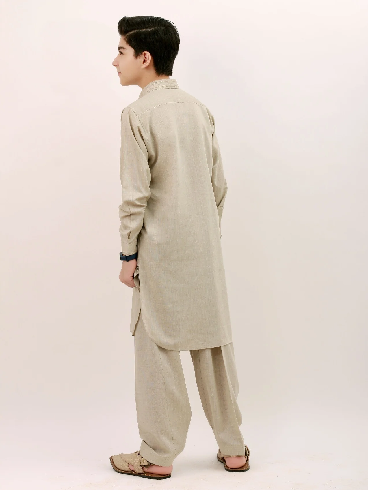 Embroidered Blended Shalwar Kameez - EBTKS21-3727 - Image 3
