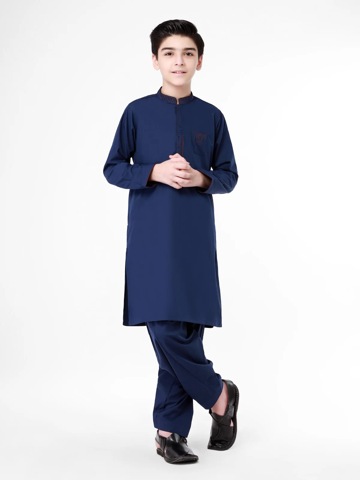 Embroidered Cotton Shalwar Kameez - EBTKS21-3745 - Image 3