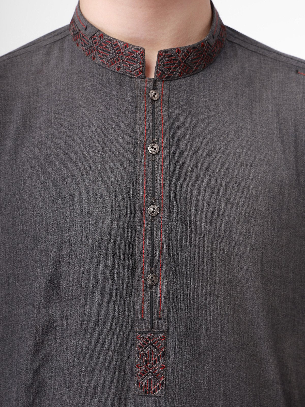 Embroidered Blended Shalwar Kameez - EBTKS22-3769 - Image 2