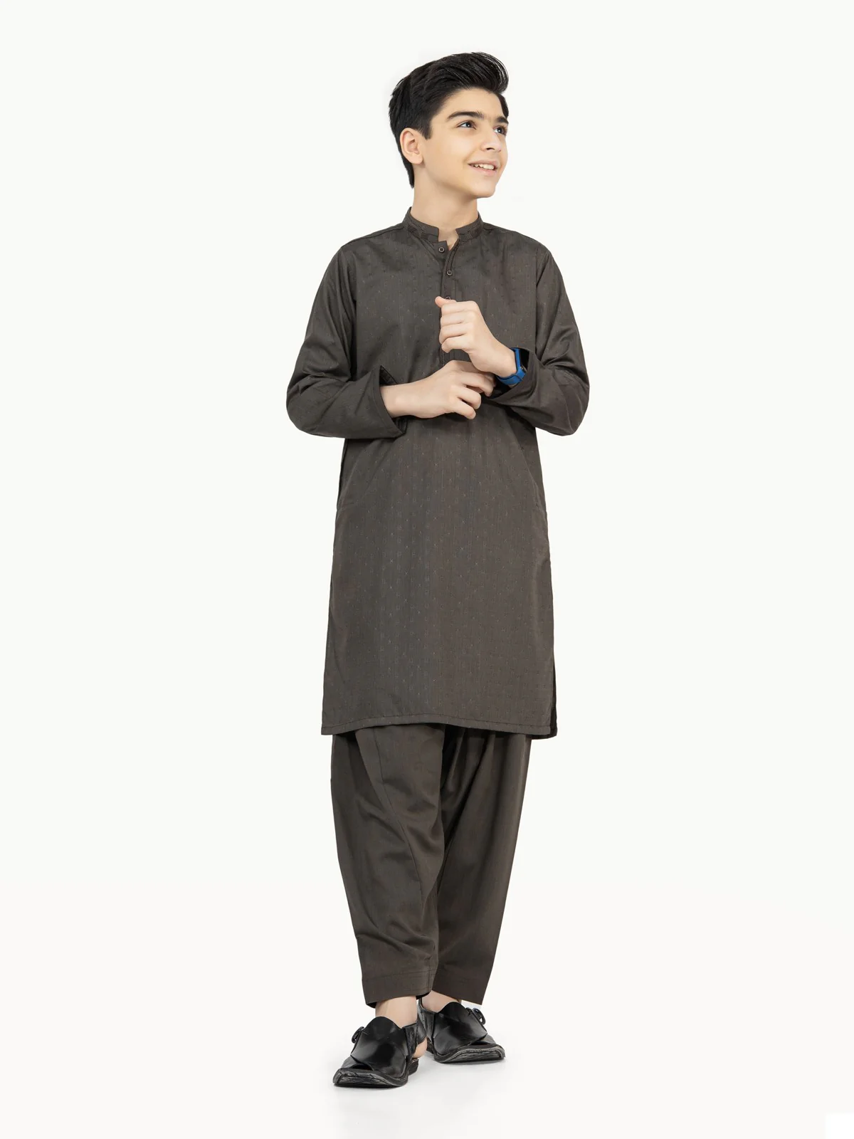 Embroidered Blended Shalwar Kameez - EBTKS22-3787 - Image 6